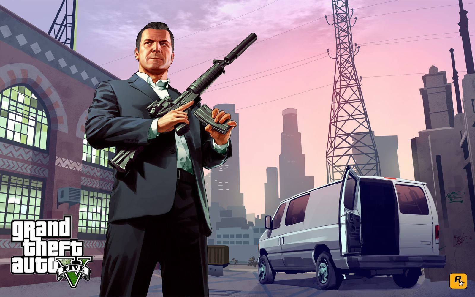 1080p GTA 5 迈克尔·迪圣塔 壁纸