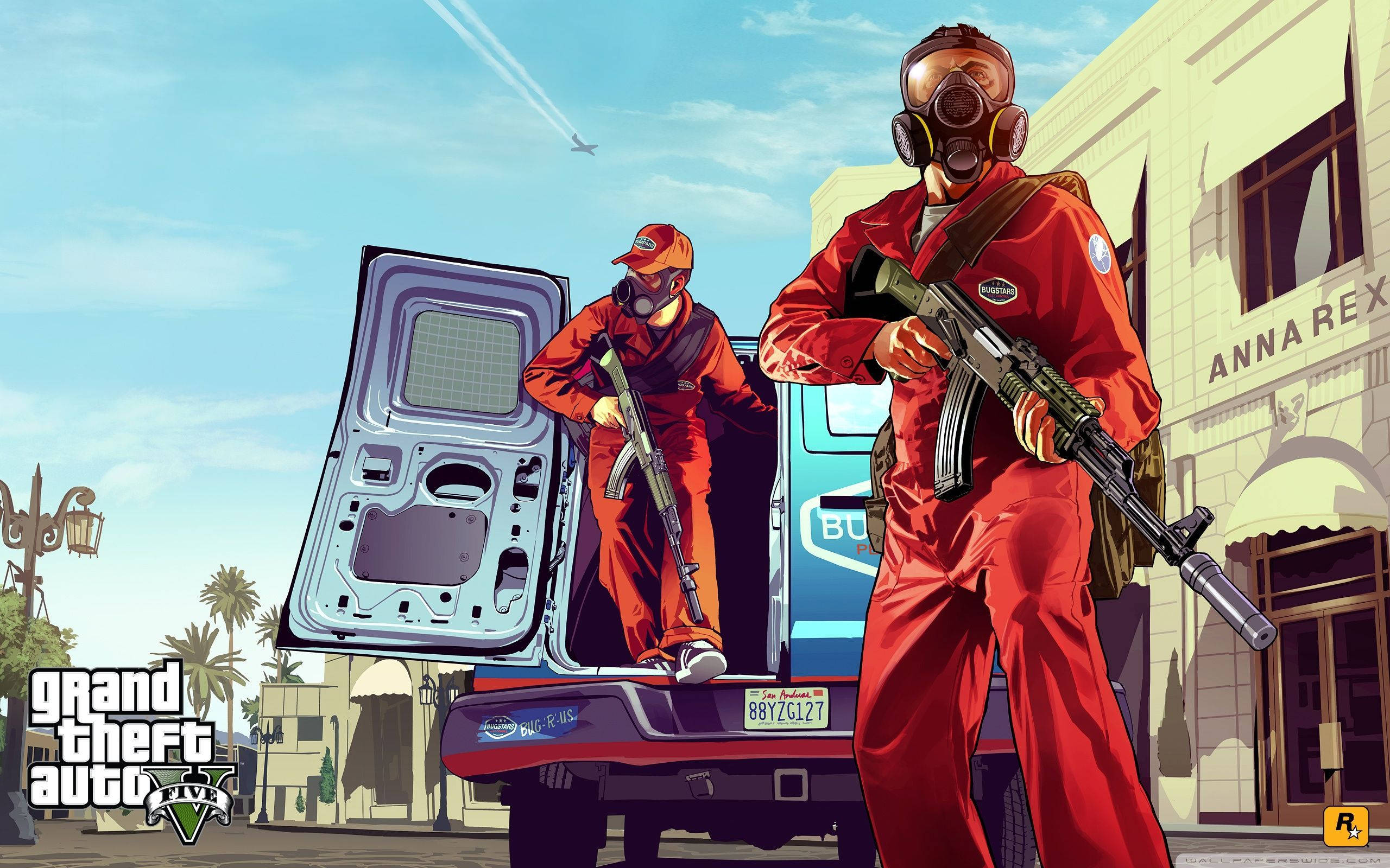 1080p GTA 5 银行劫案 壁纸