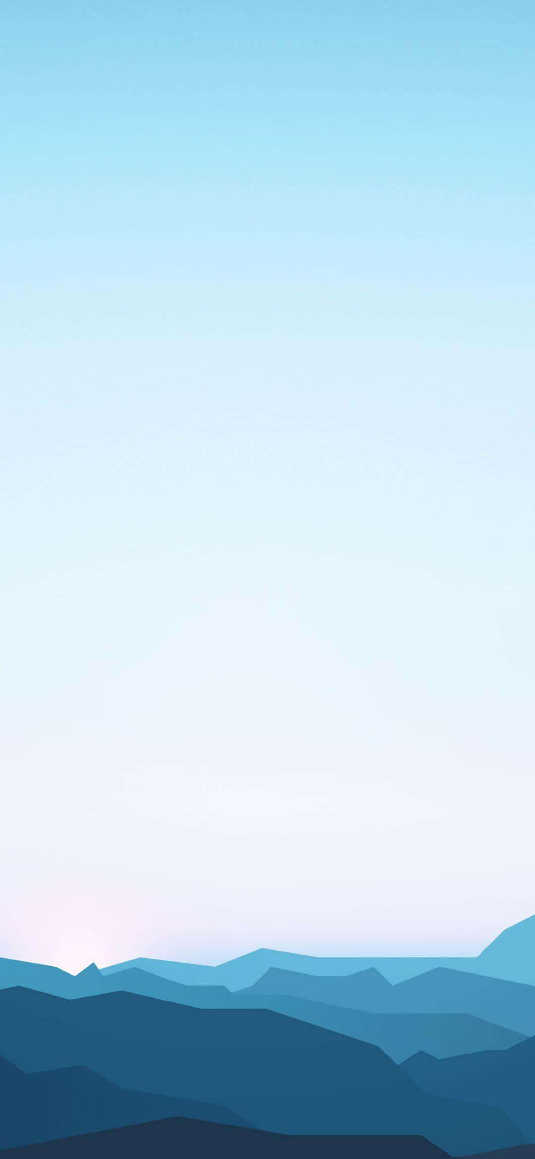 1080x2340 4K 极简山脉几何艺术 壁纸