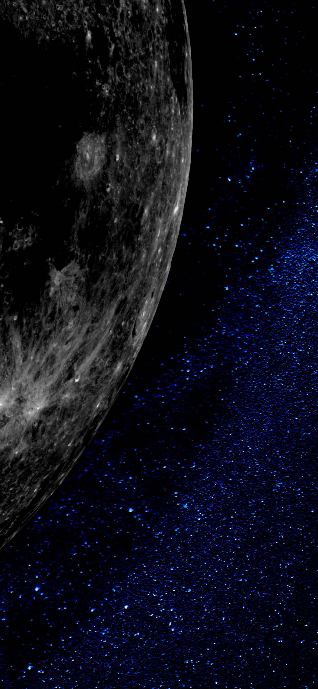 1080x2340 4K 月球特写数字艺术 壁纸