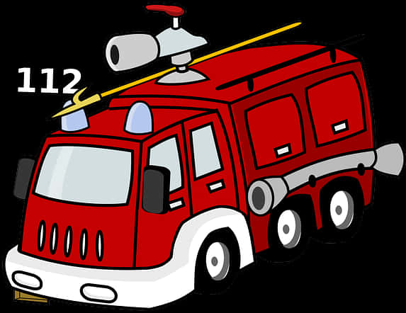卡通消防车112 壁纸