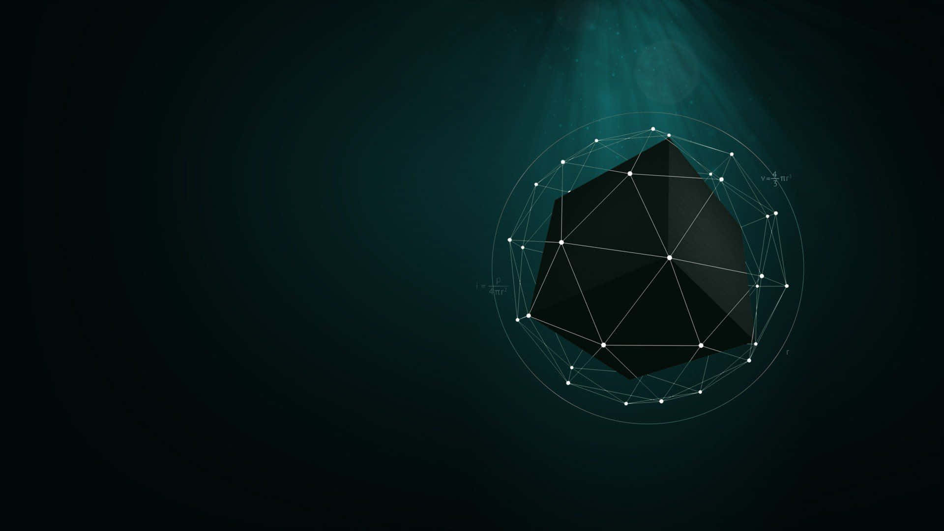 1920 X 1080 简约黑立方 壁纸