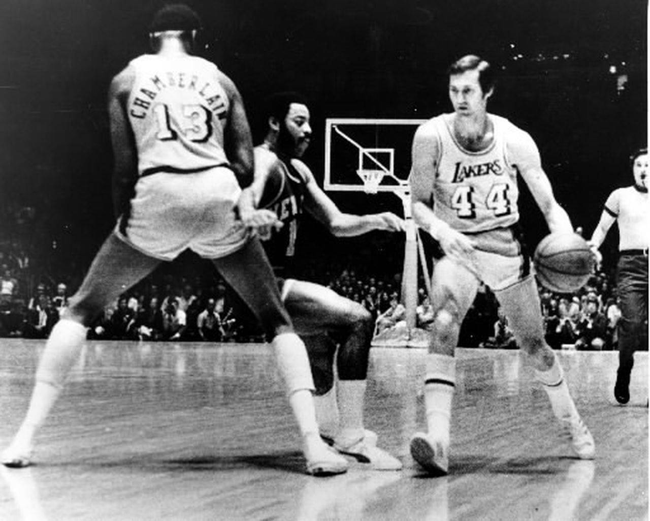 1972年NBA总决赛杰里·韦斯特与沃尔特·弗雷泽对决 壁纸