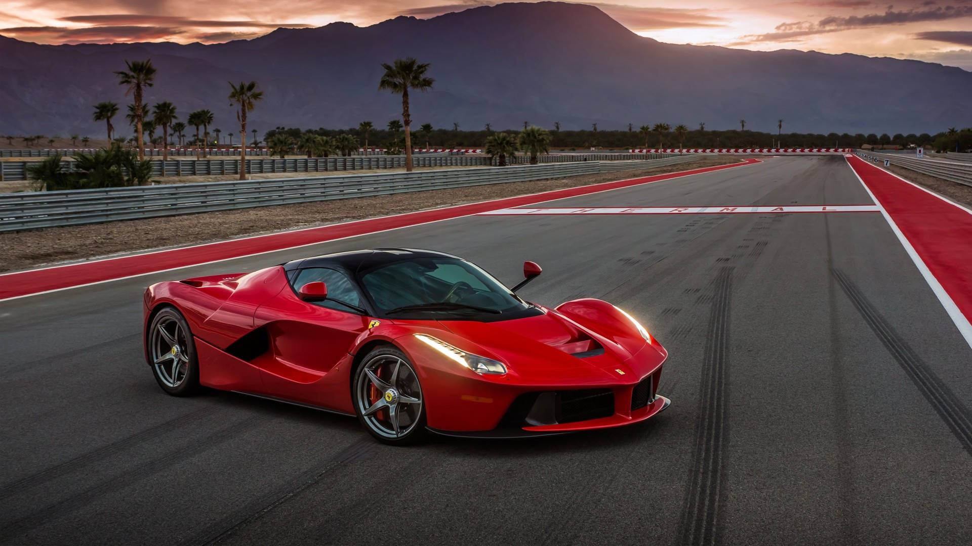 红色2014款法拉利LaFerrari 1920x1080 壁纸