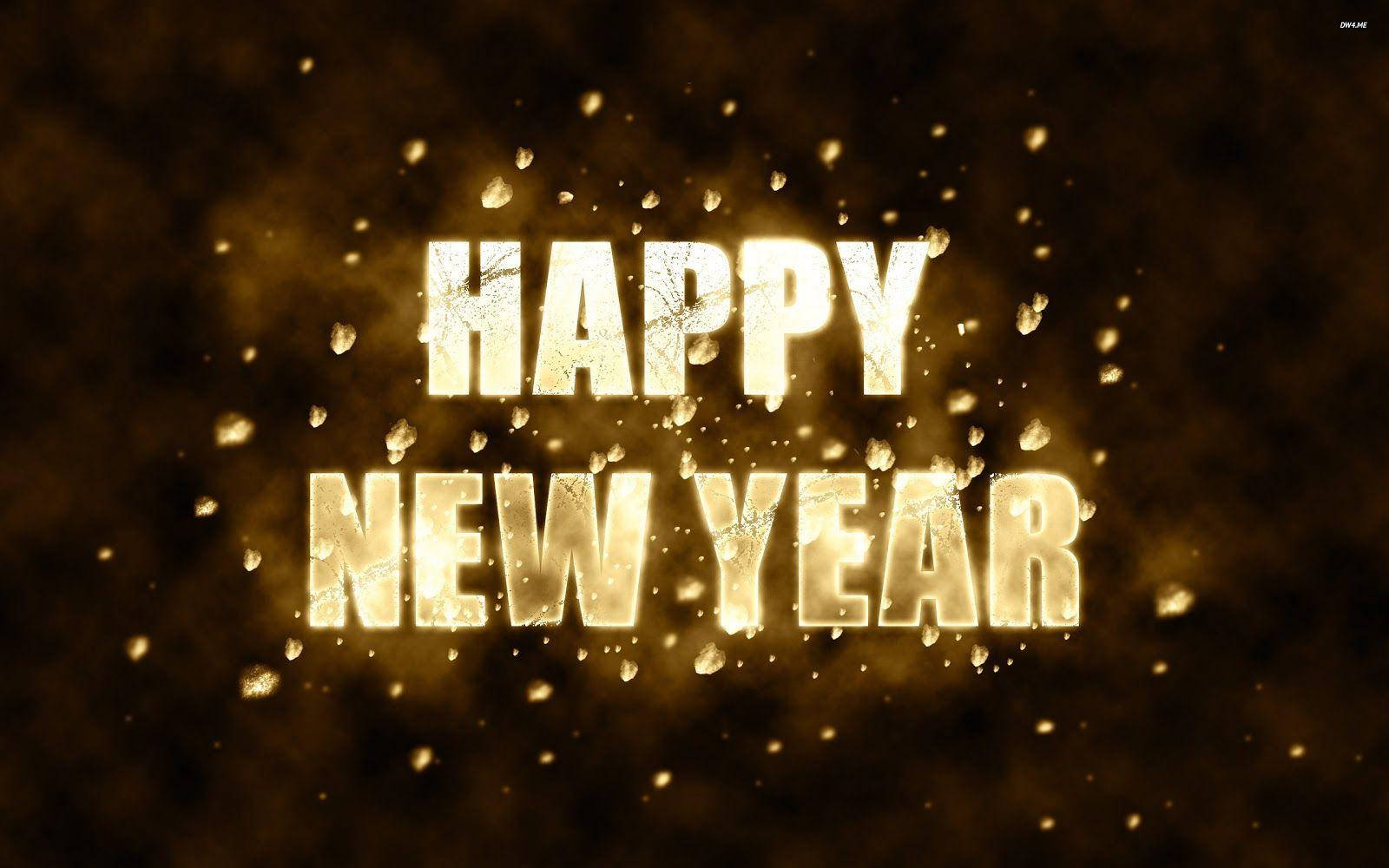 发光的新年2021祝福 壁纸