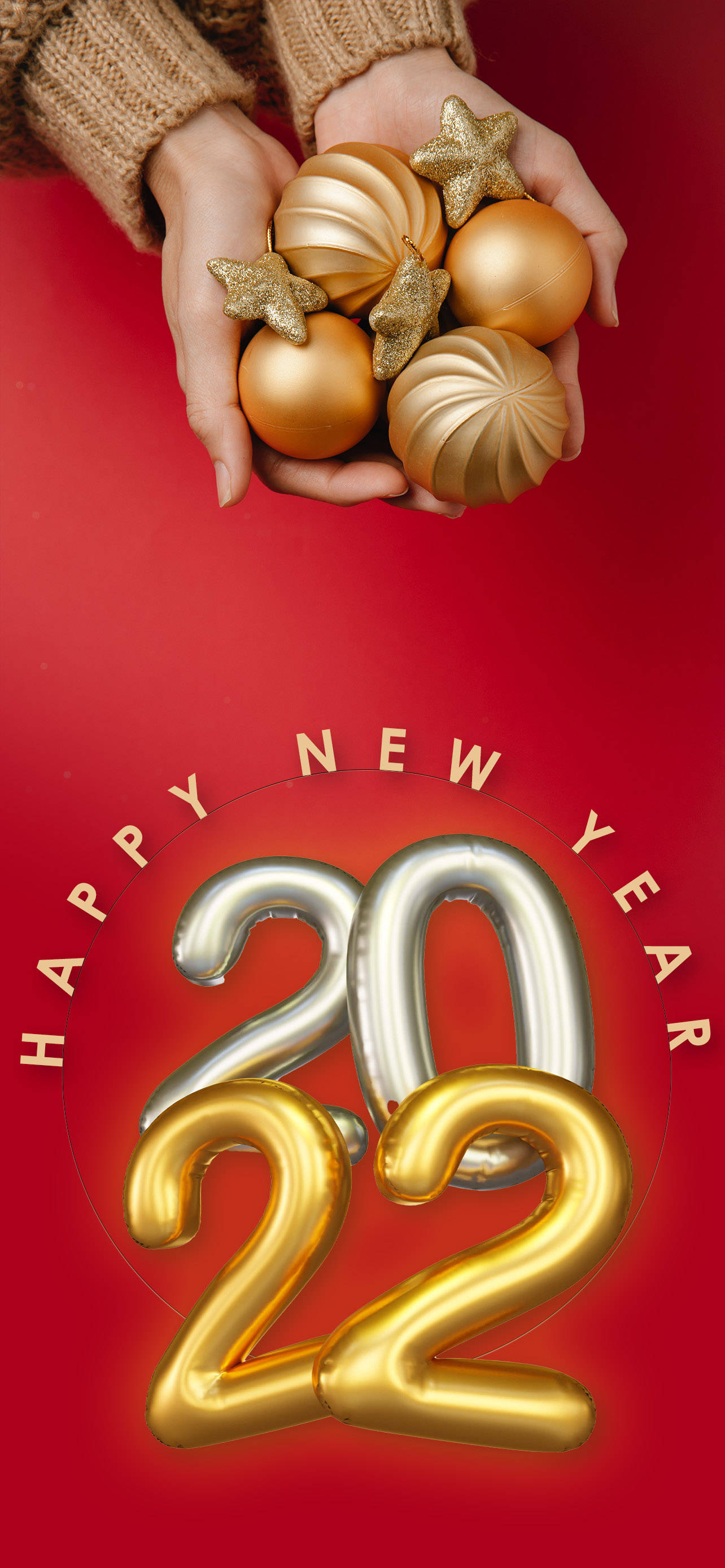 欢迎2022：多彩新年烟花 壁纸