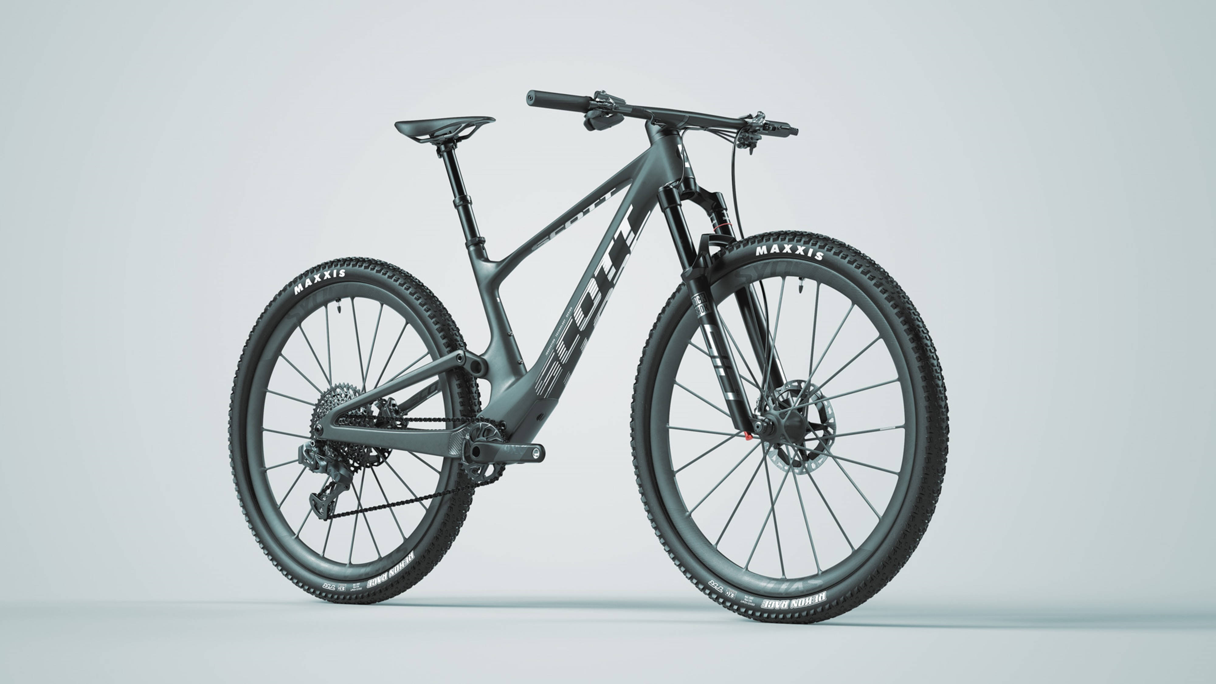 2022 Scott Maxxis Spark 黑色4K山地自行车 壁纸