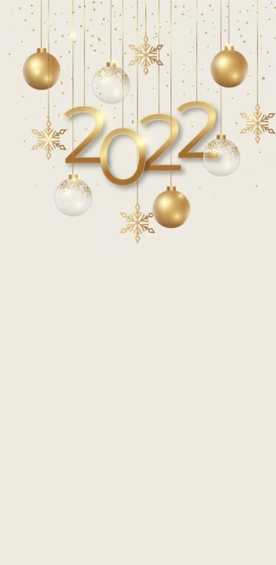 悬挂彩球新年2022 壁纸