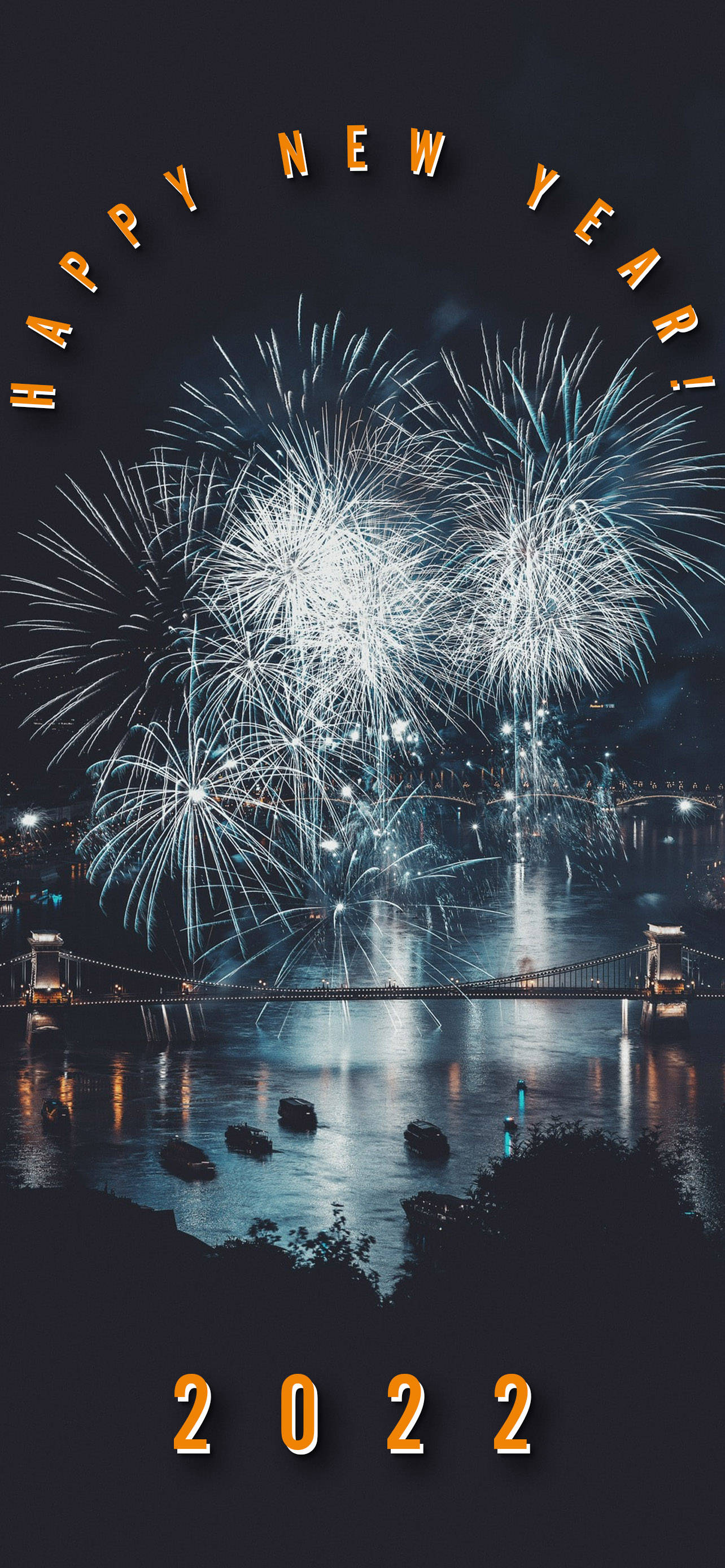 标题：庆祝新年 2022 的爆炸性欢乐 壁纸