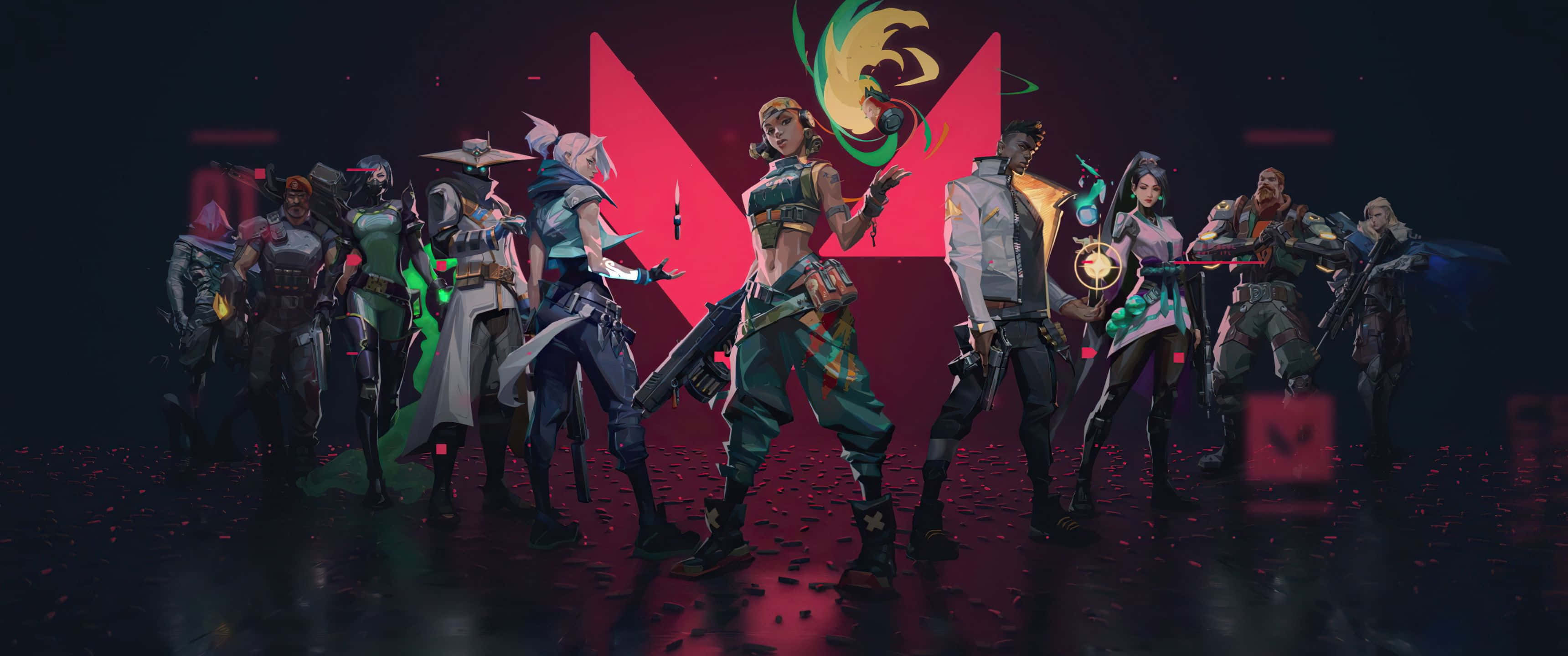 3440x1440p Valorant 角色 Raze 背景 壁纸