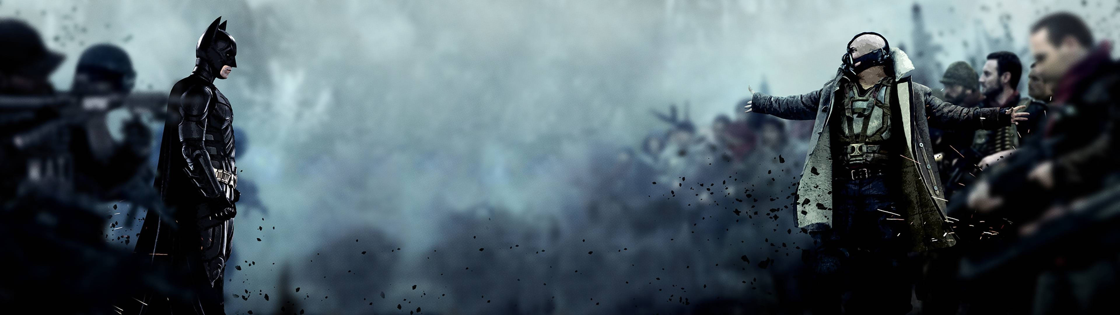 3840x1080高清双屏蝙蝠侠壁纸 壁纸