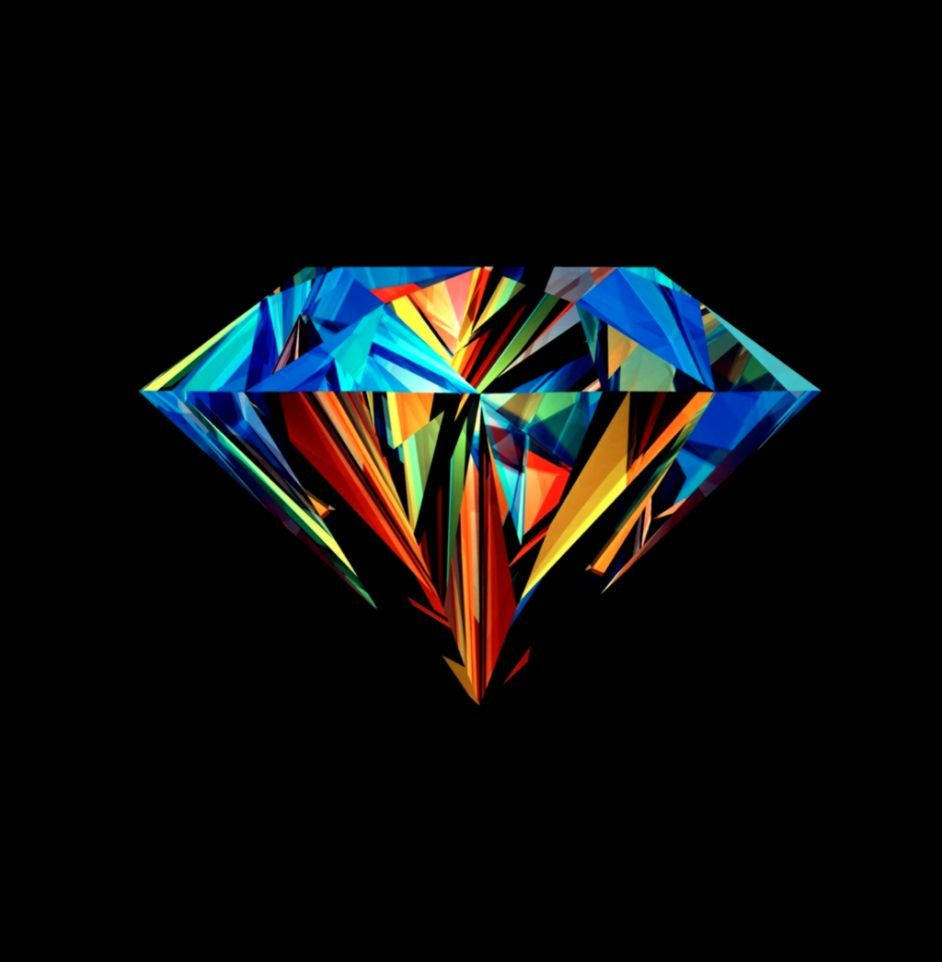 引人注目且酷炫的3D钻石 壁纸