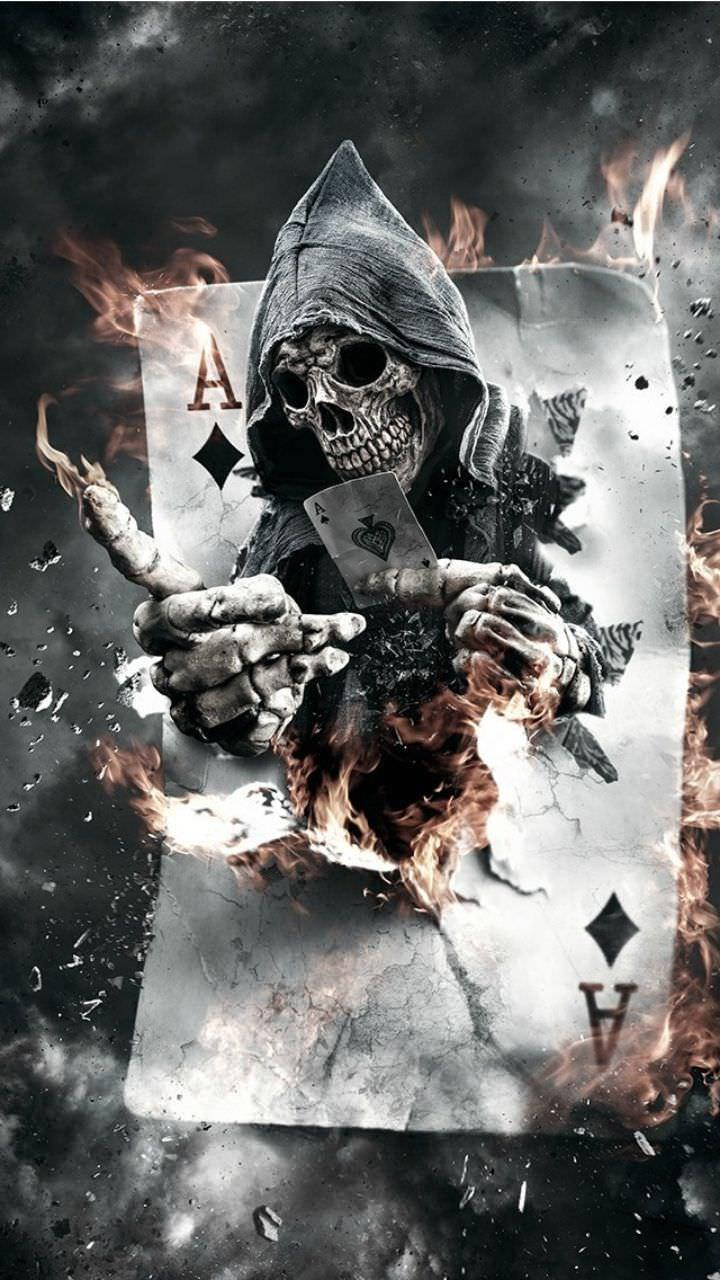 3D恐怖死神纸牌游戏 壁纸