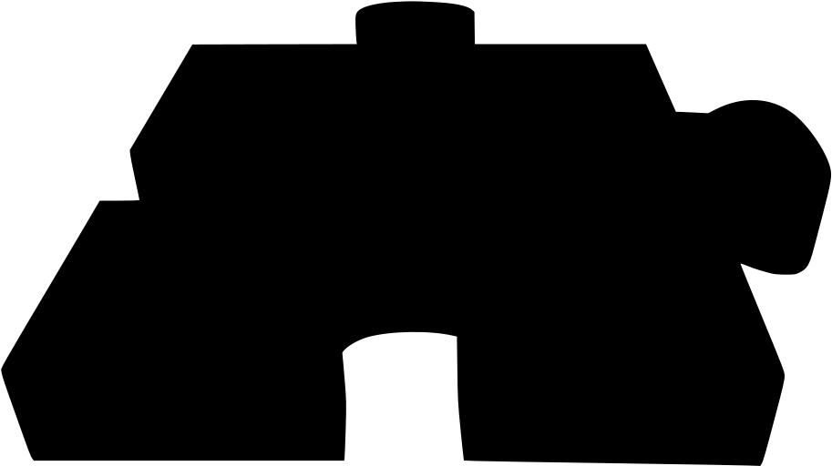 黑色3D拼图图形 壁纸