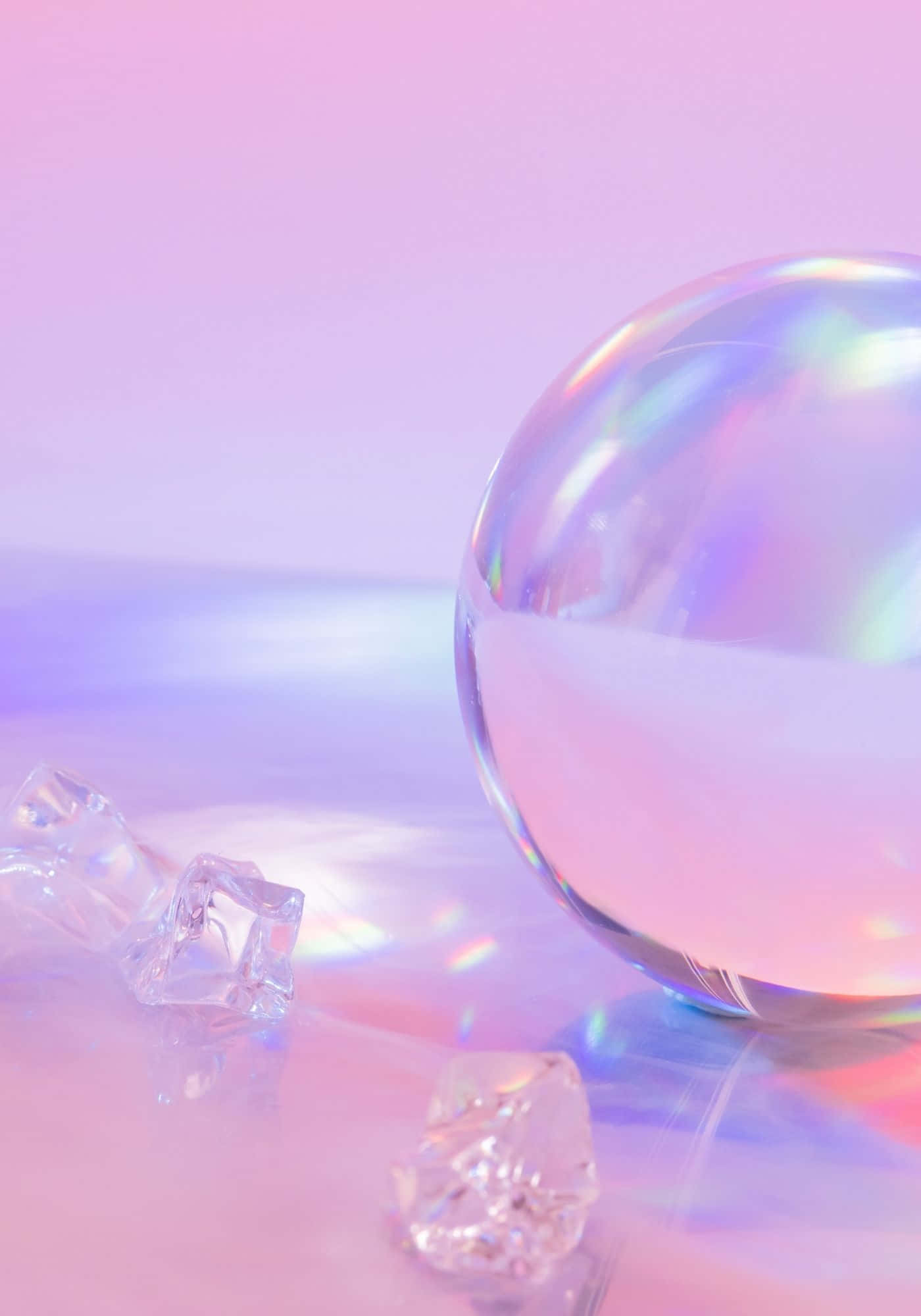 酷炫3D虹彩气泡背景 壁纸