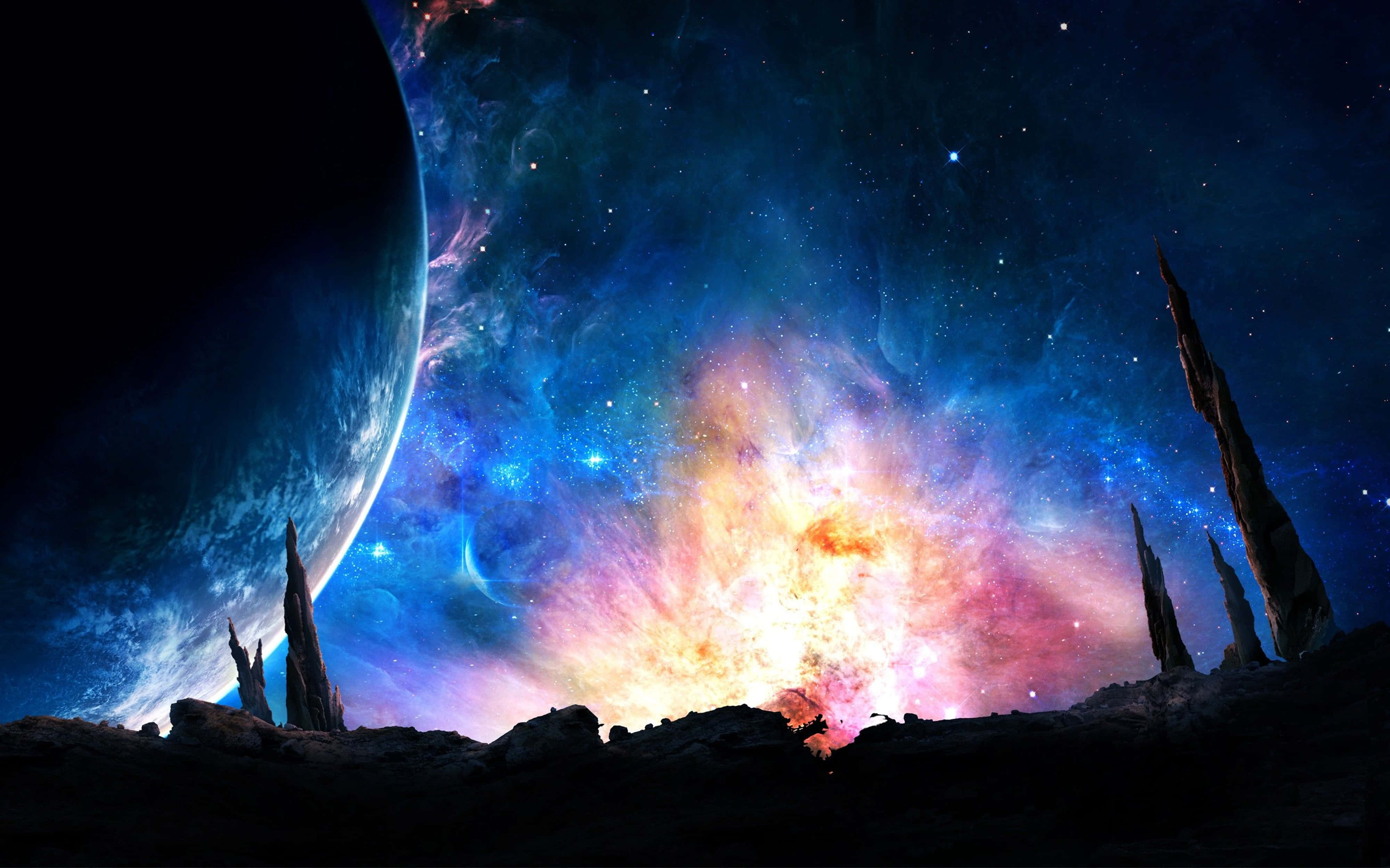 4K 宇宙奇幻星系 壁纸