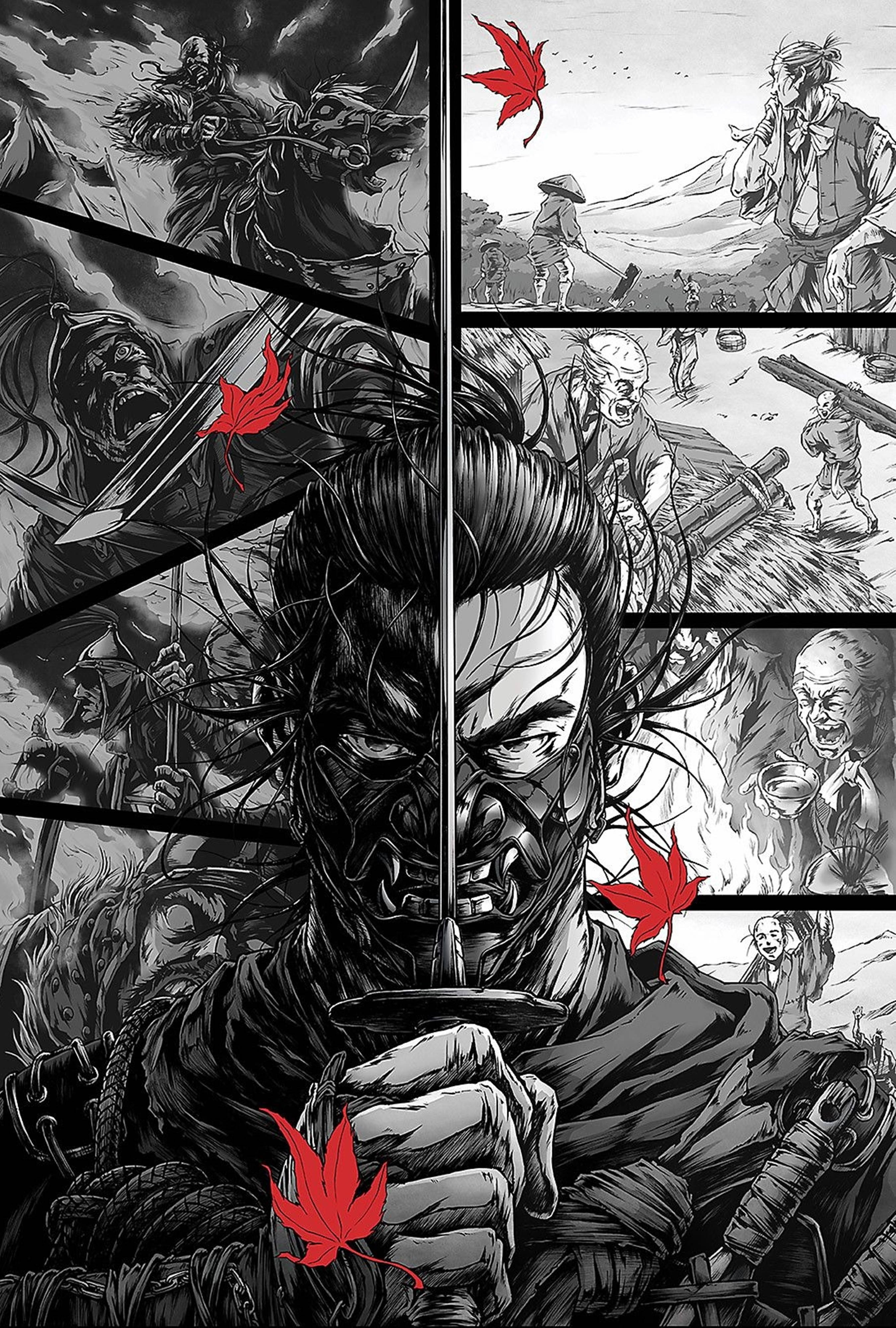 对马岛之魂漫画艺术4K 壁纸
