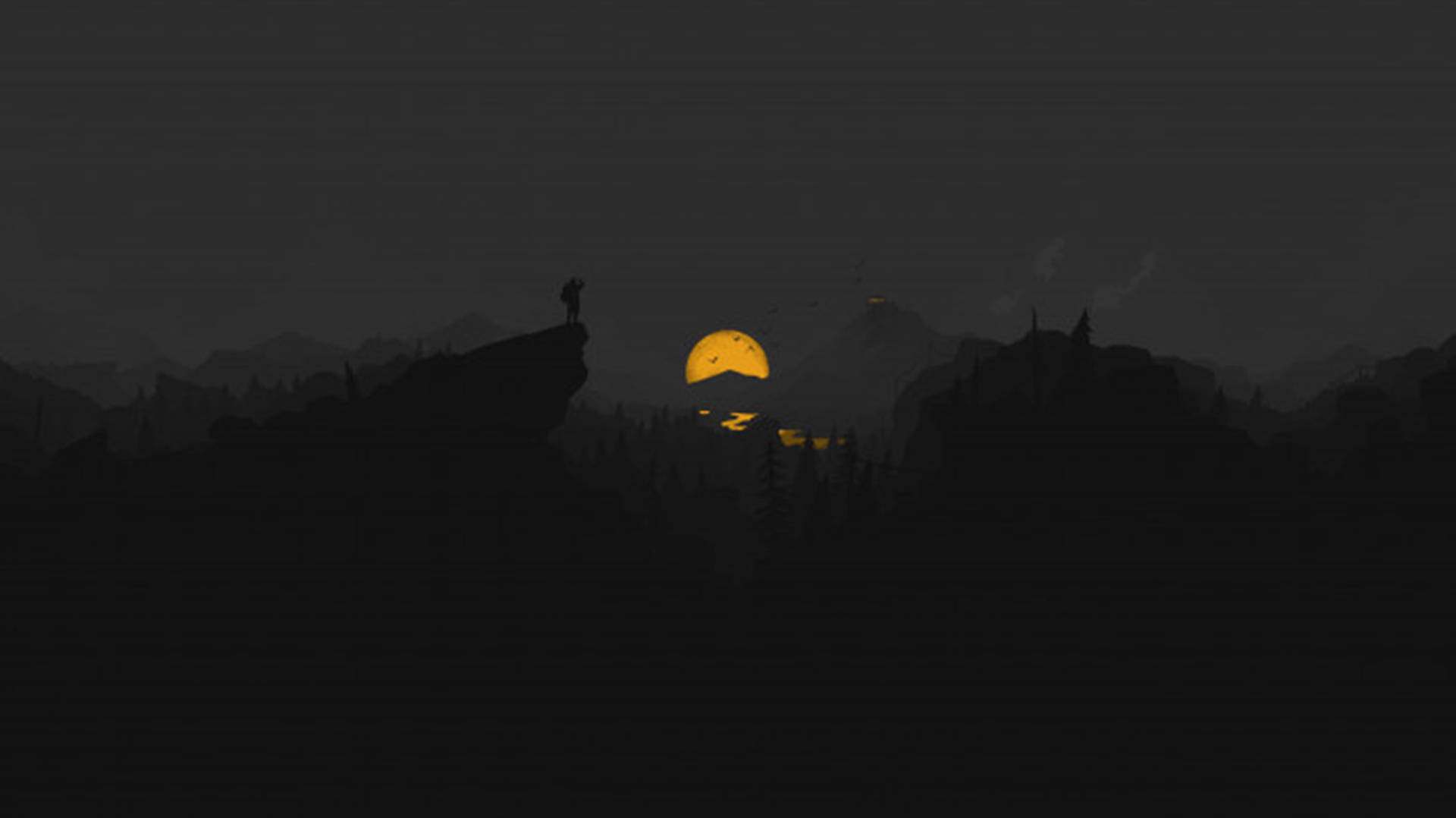 4K Firewatch 黄月河流