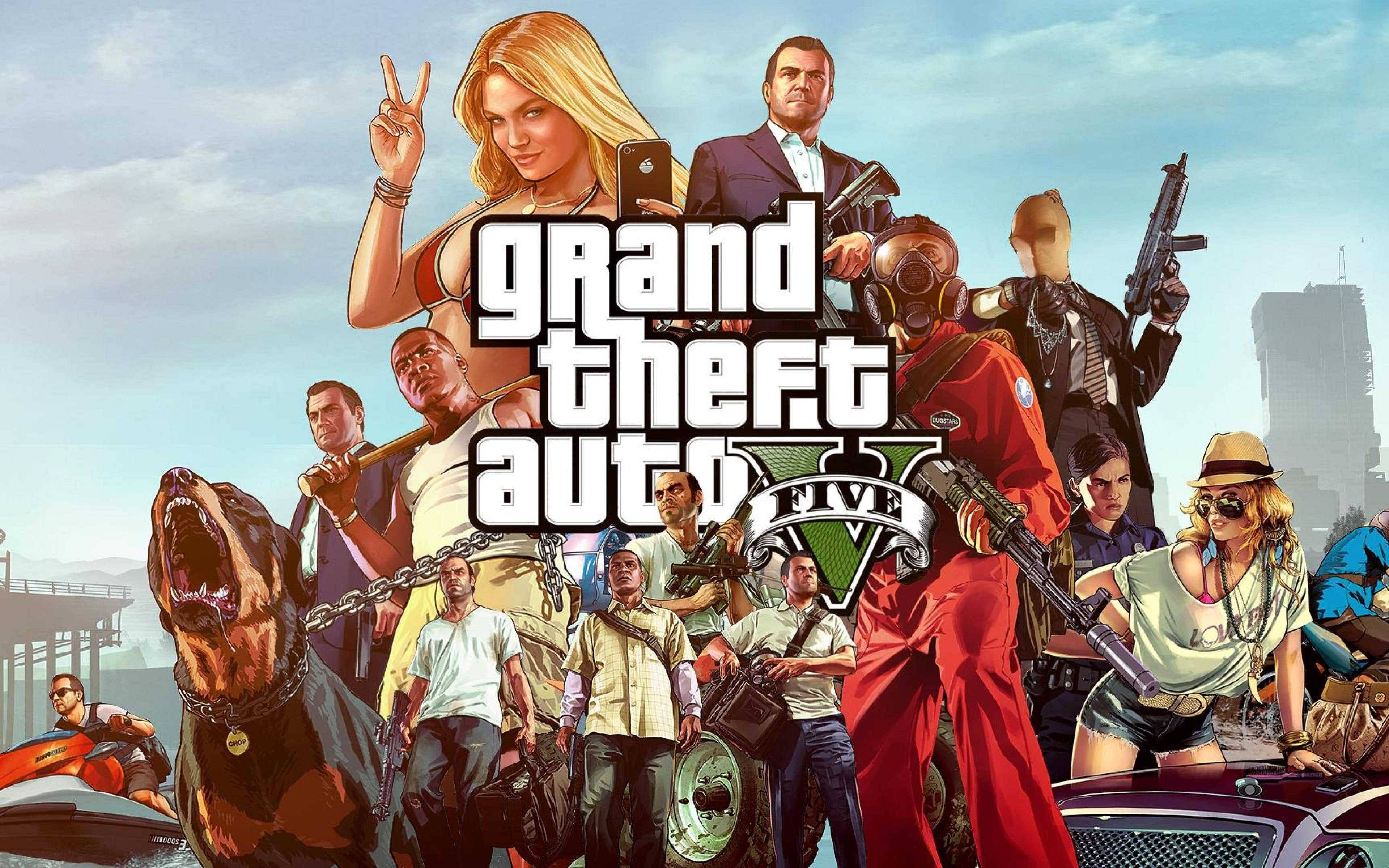 4K GTA 5 角色群像 壁纸
