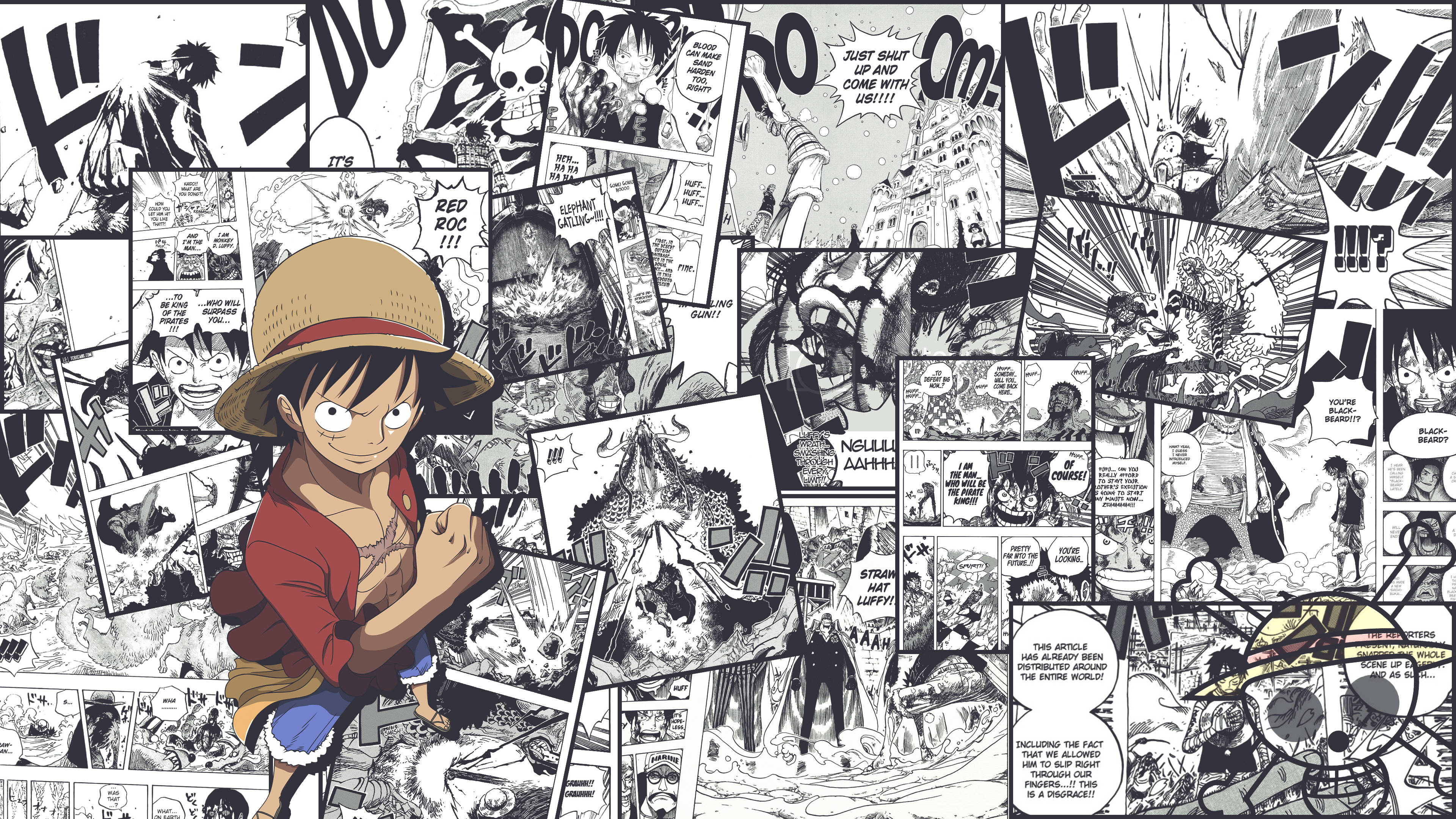 海贼王4K漫画分页 壁纸