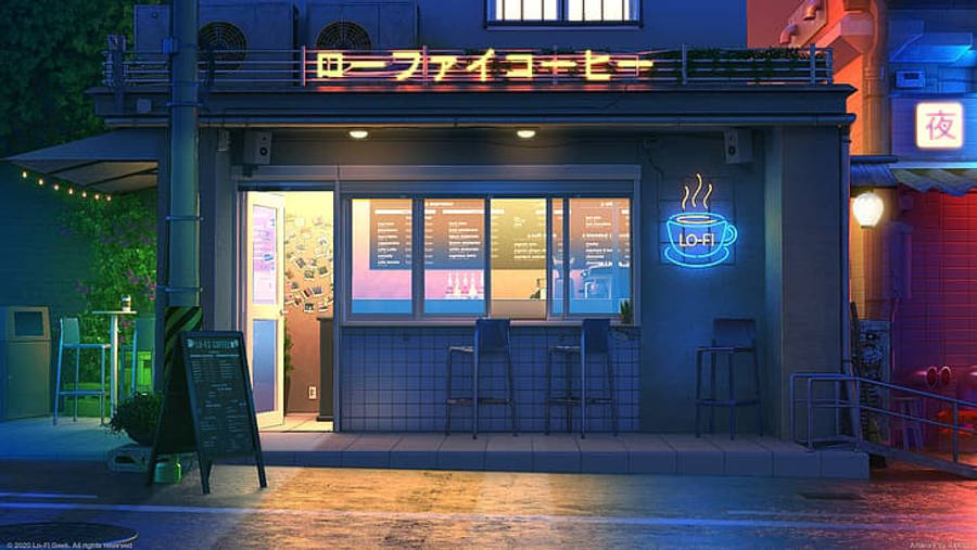 咖啡馆4k Lo Fi 壁纸