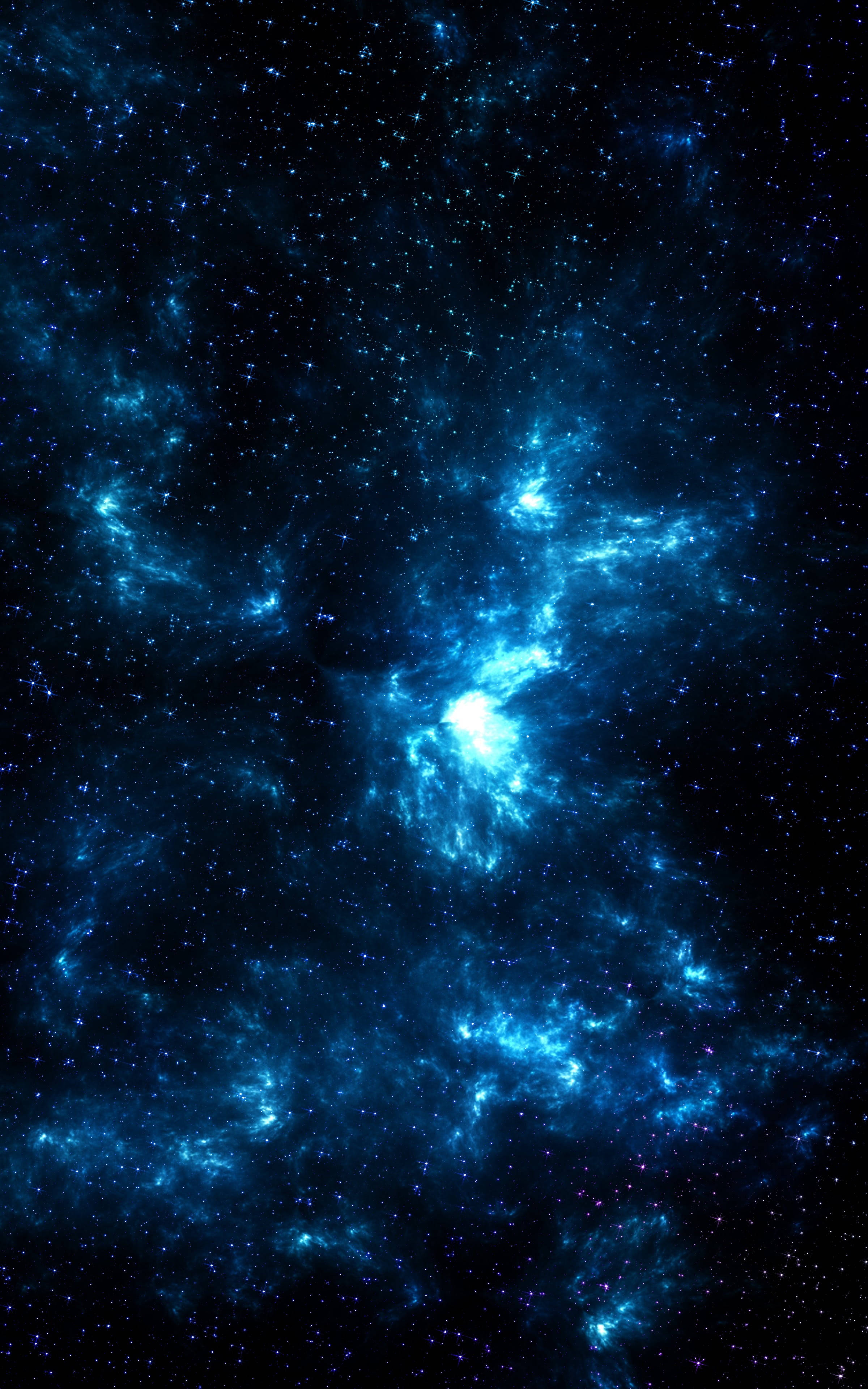 蓝色太空4K手机壁纸 壁纸