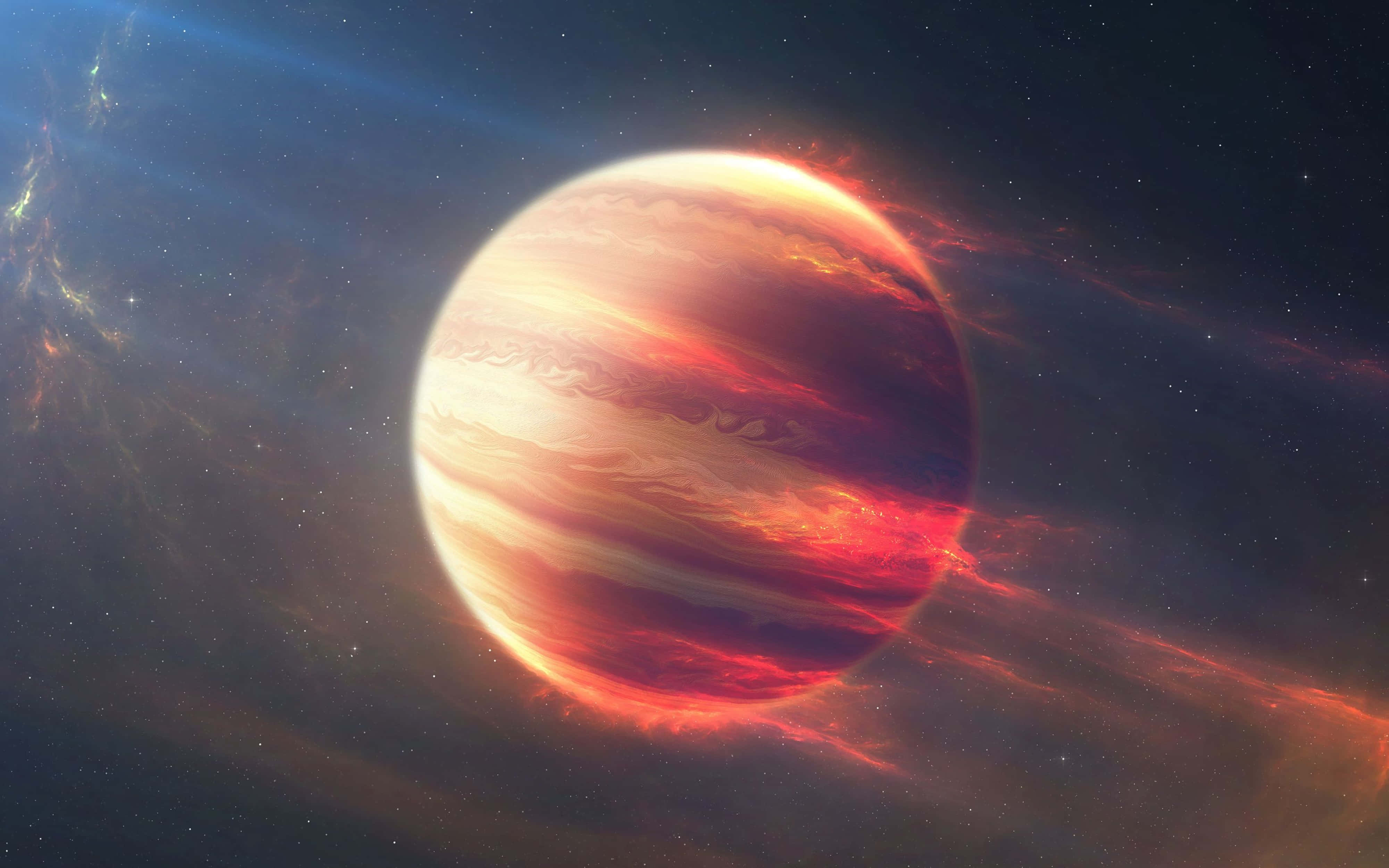4K 宇宙燃烧的木星 壁纸