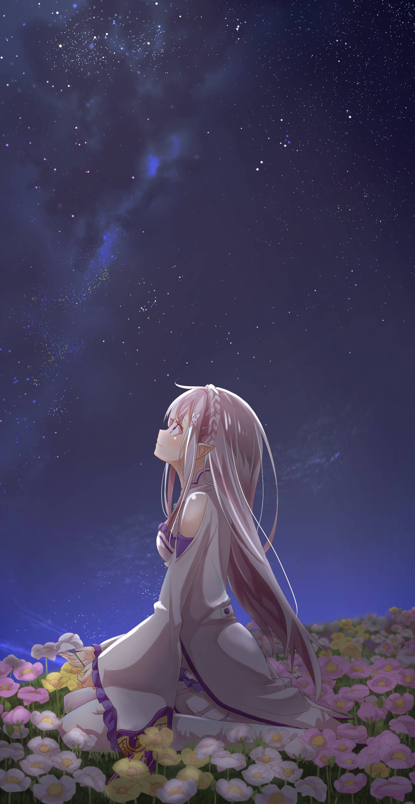 4K动漫iPhone花圃少女 — 动漫女孩 壁纸
