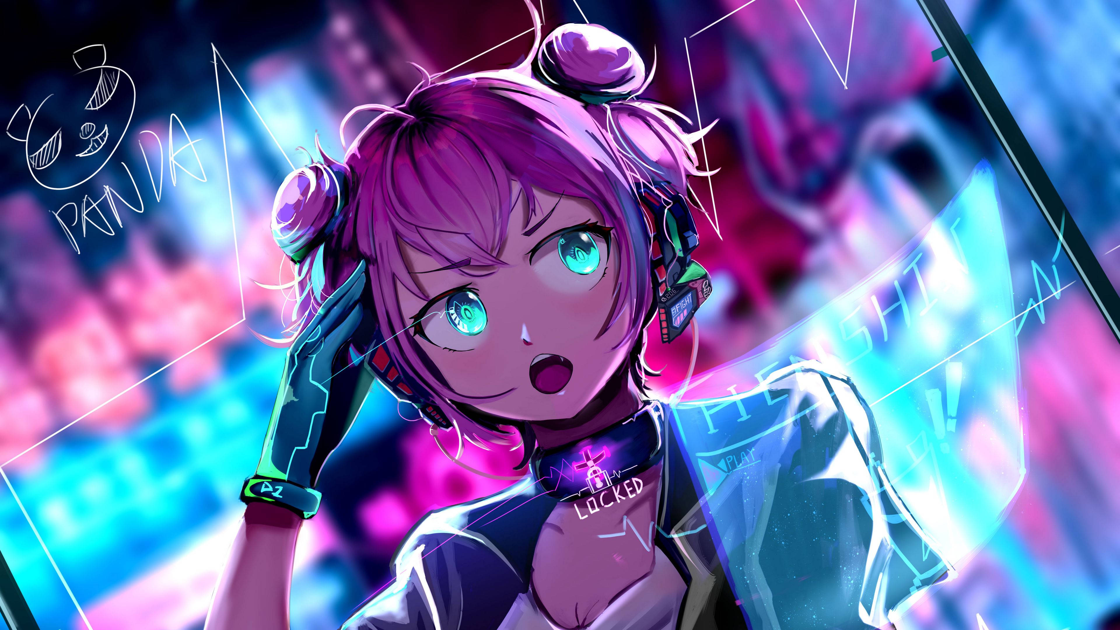 4K动漫艺术Sayori 壁纸
