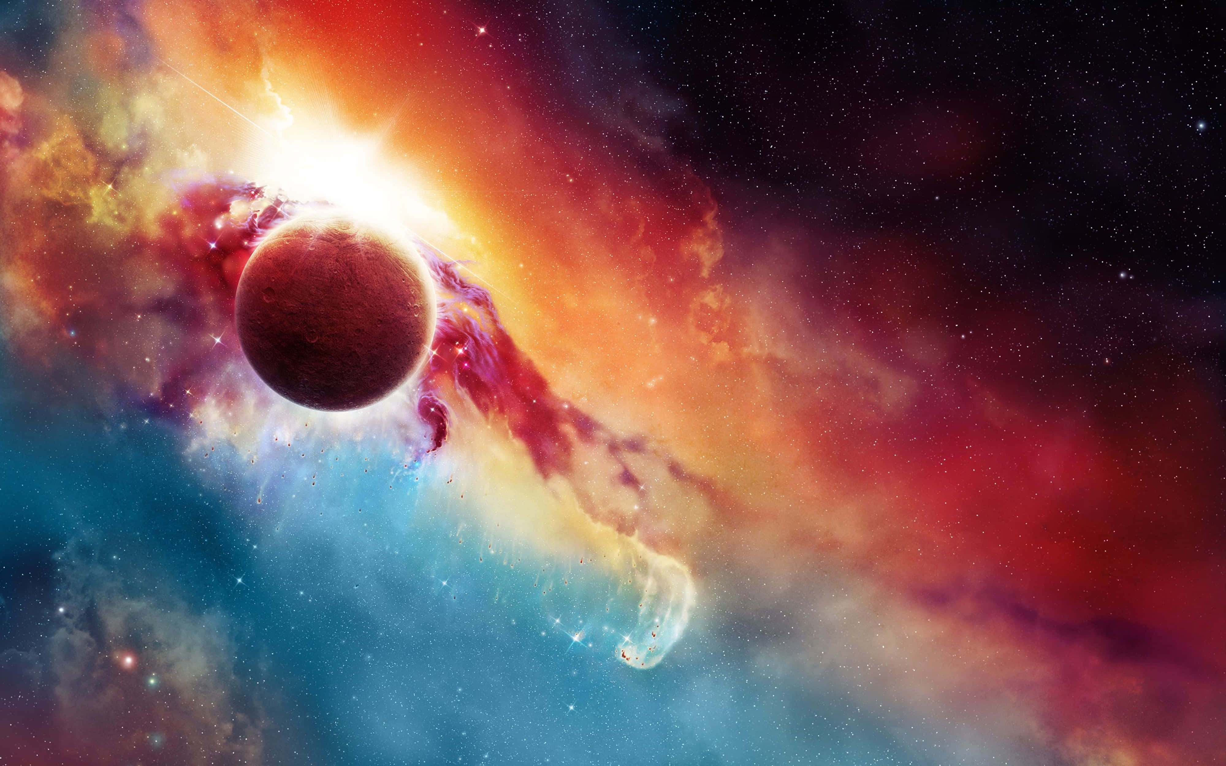 4K彩色星云宇宙云彩 壁纸