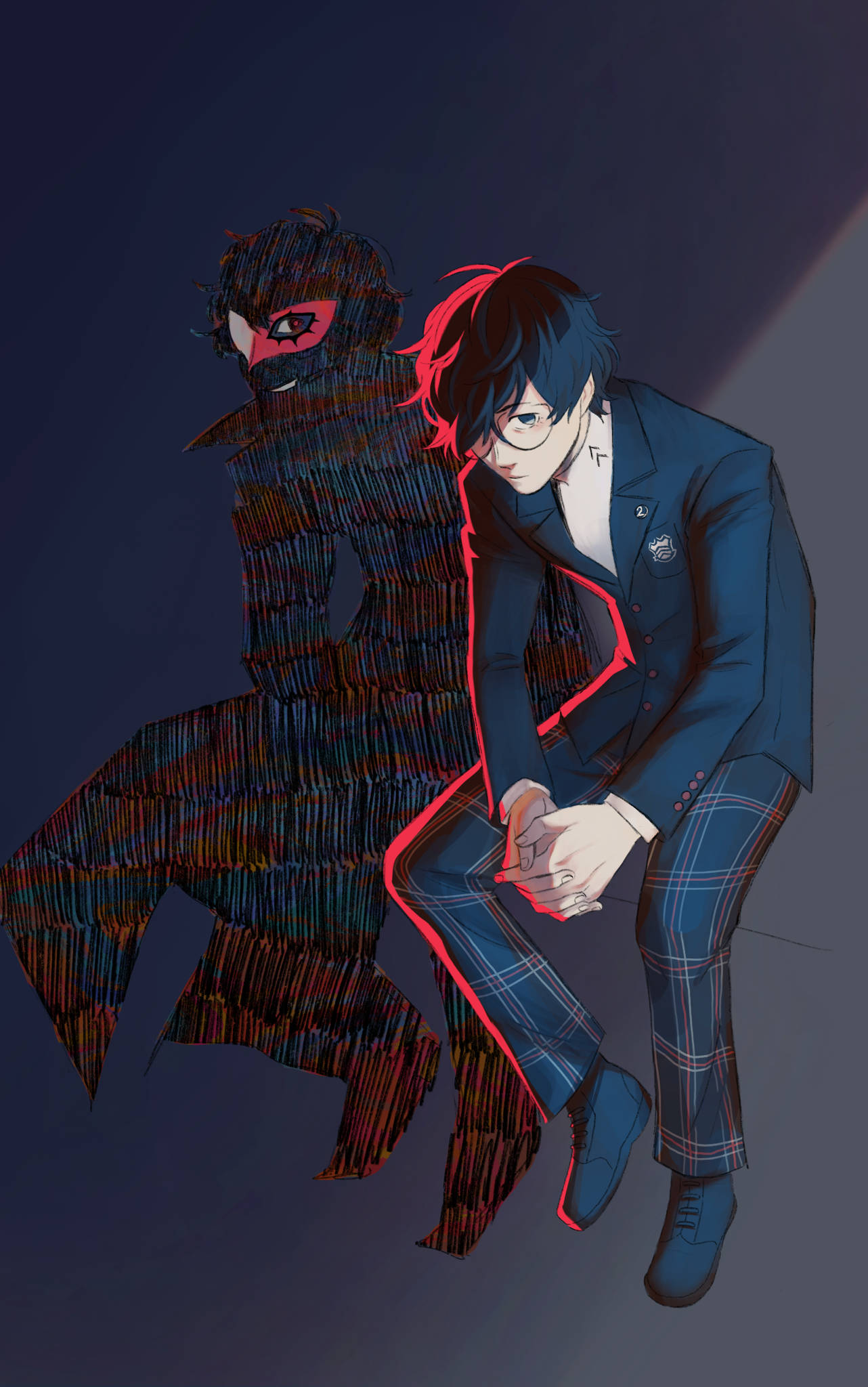 《女神异闻录5 皇家版》Joker 黑暗 壁纸