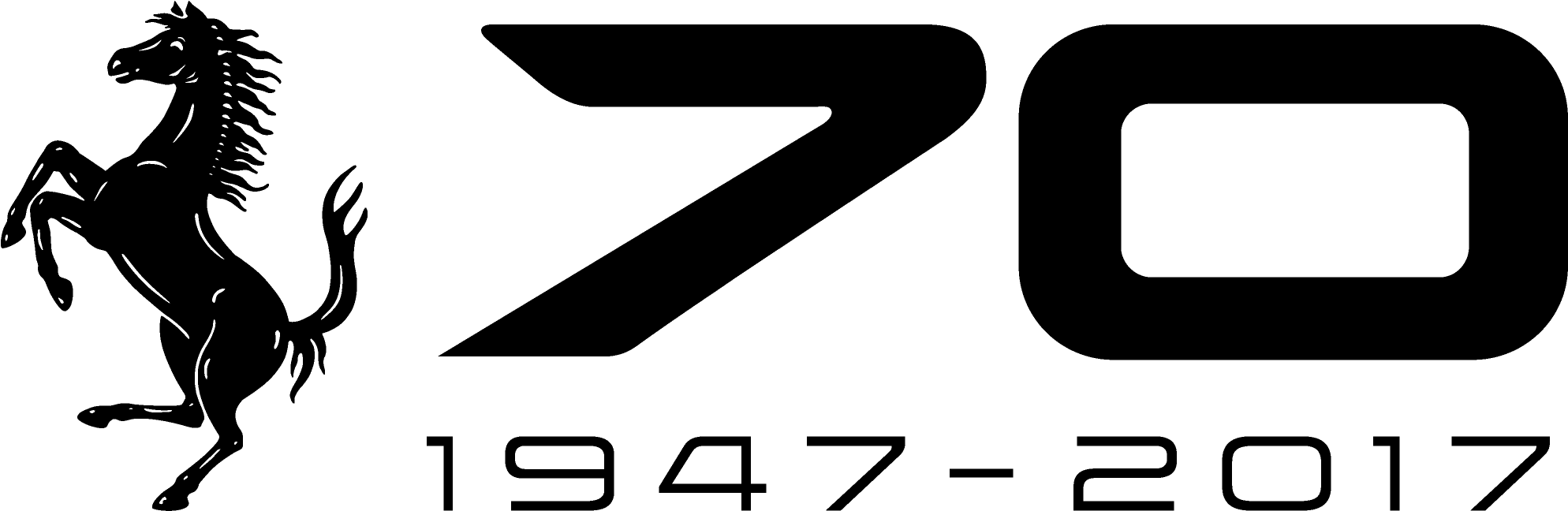 法拉利70周年纪念标志 壁纸