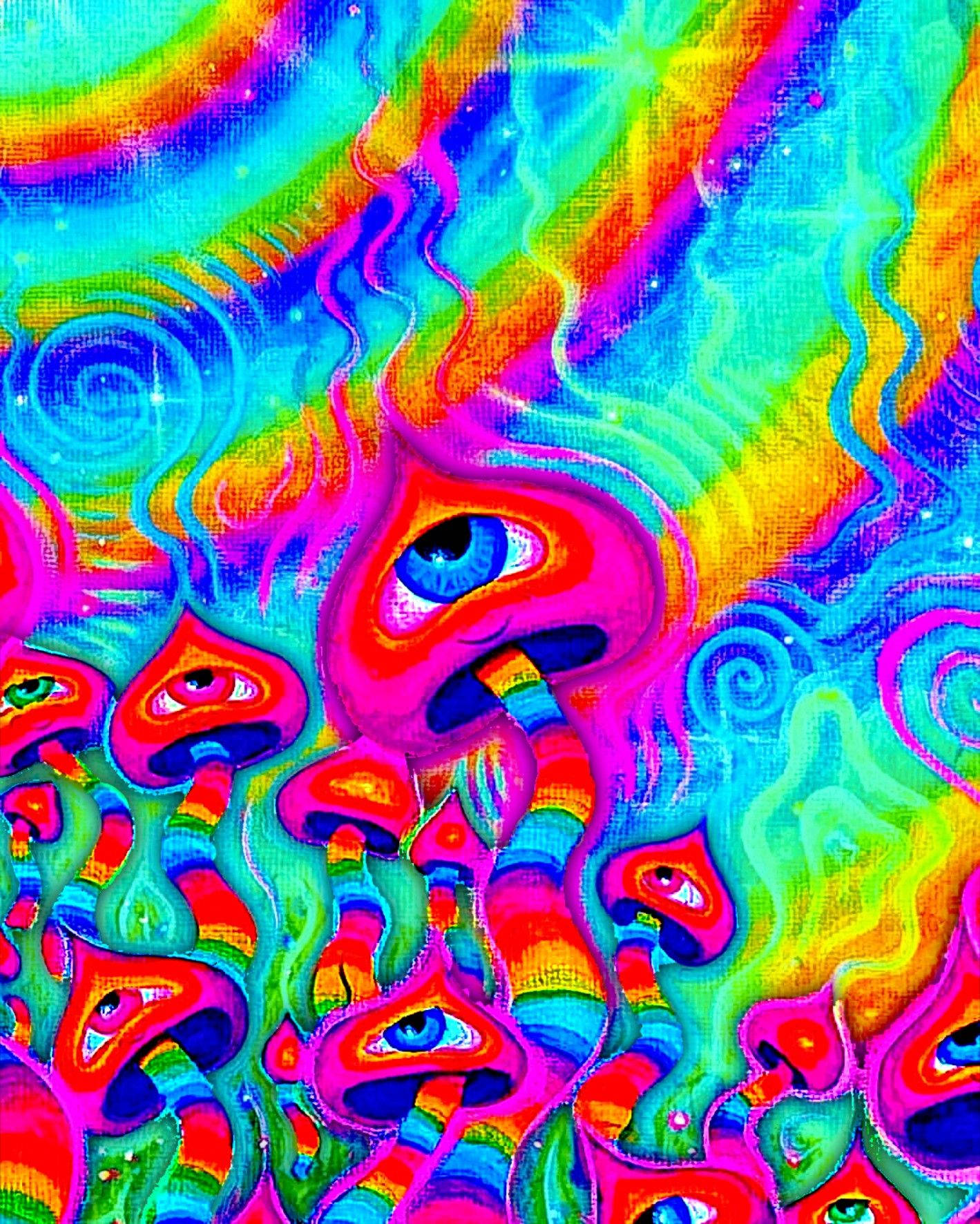 探索Aesthetic Trippy的视觉刺激世界 壁纸