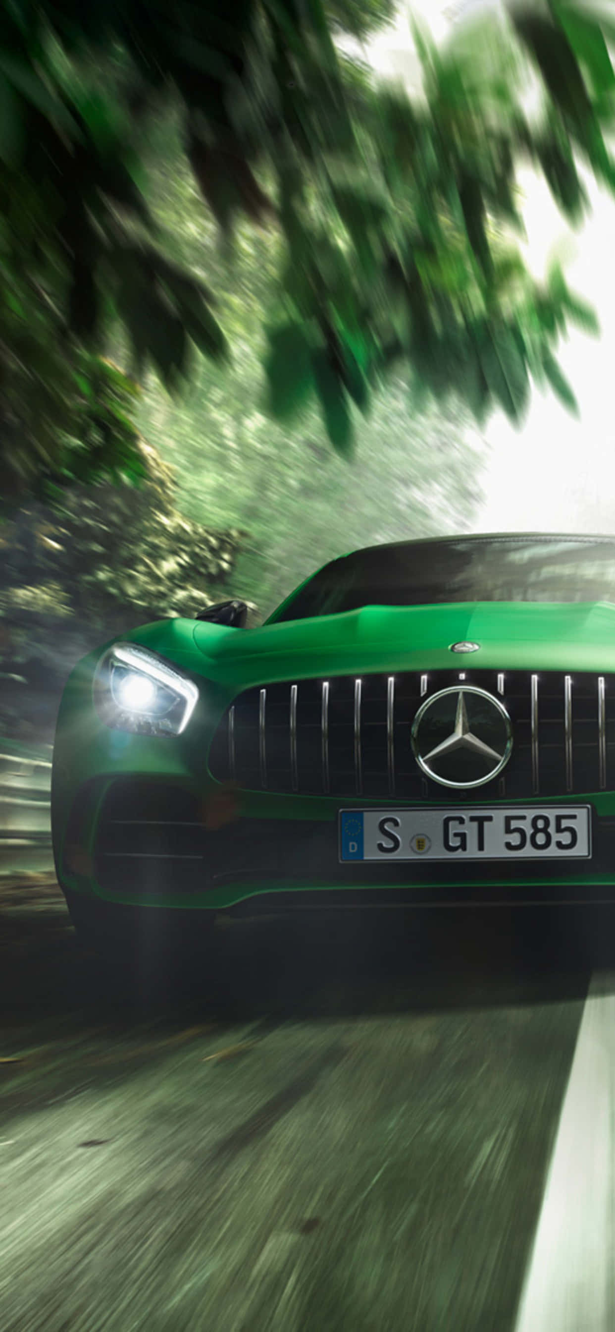 绿色Android AMG GT-R背景 壁纸