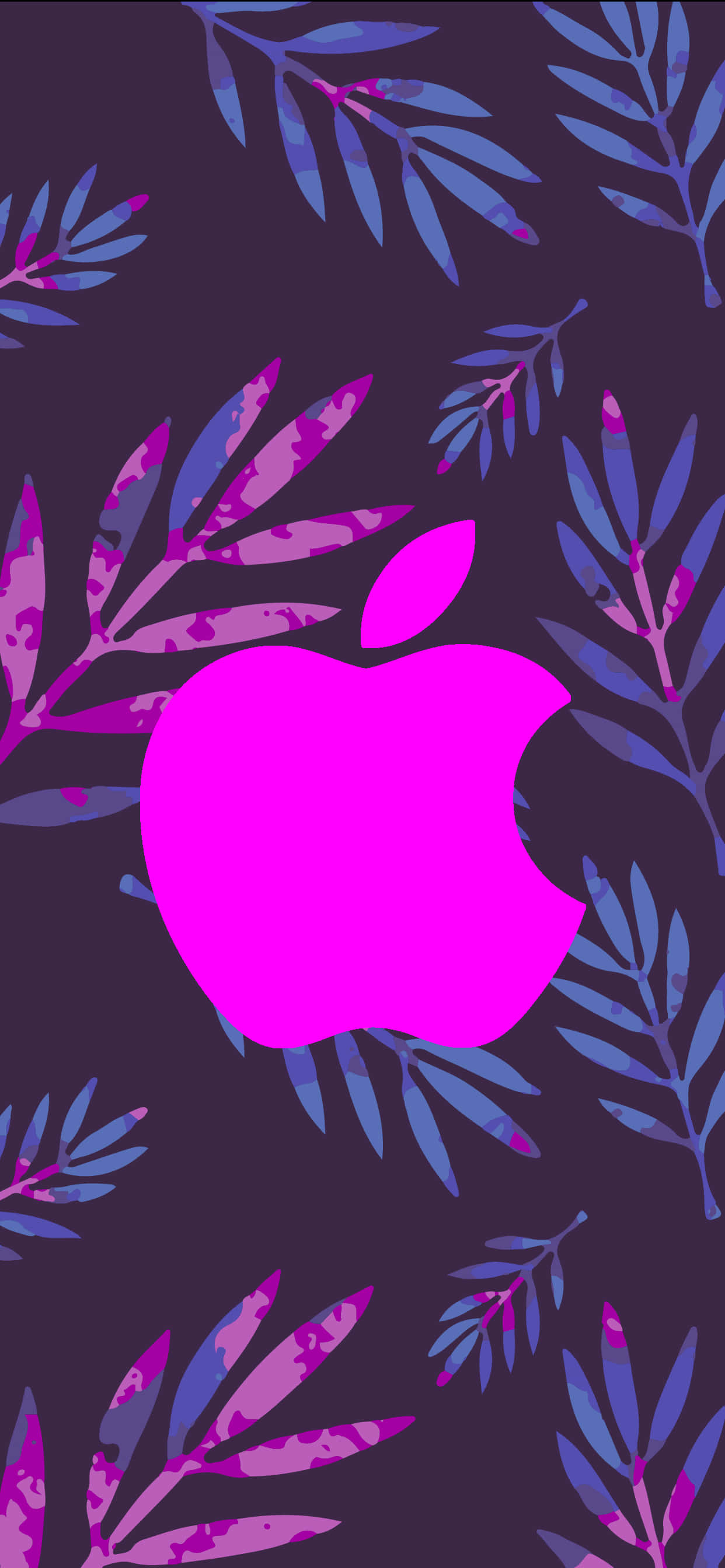 大紫色苹果标志 惊艳 Apple HD iPhone 壁纸