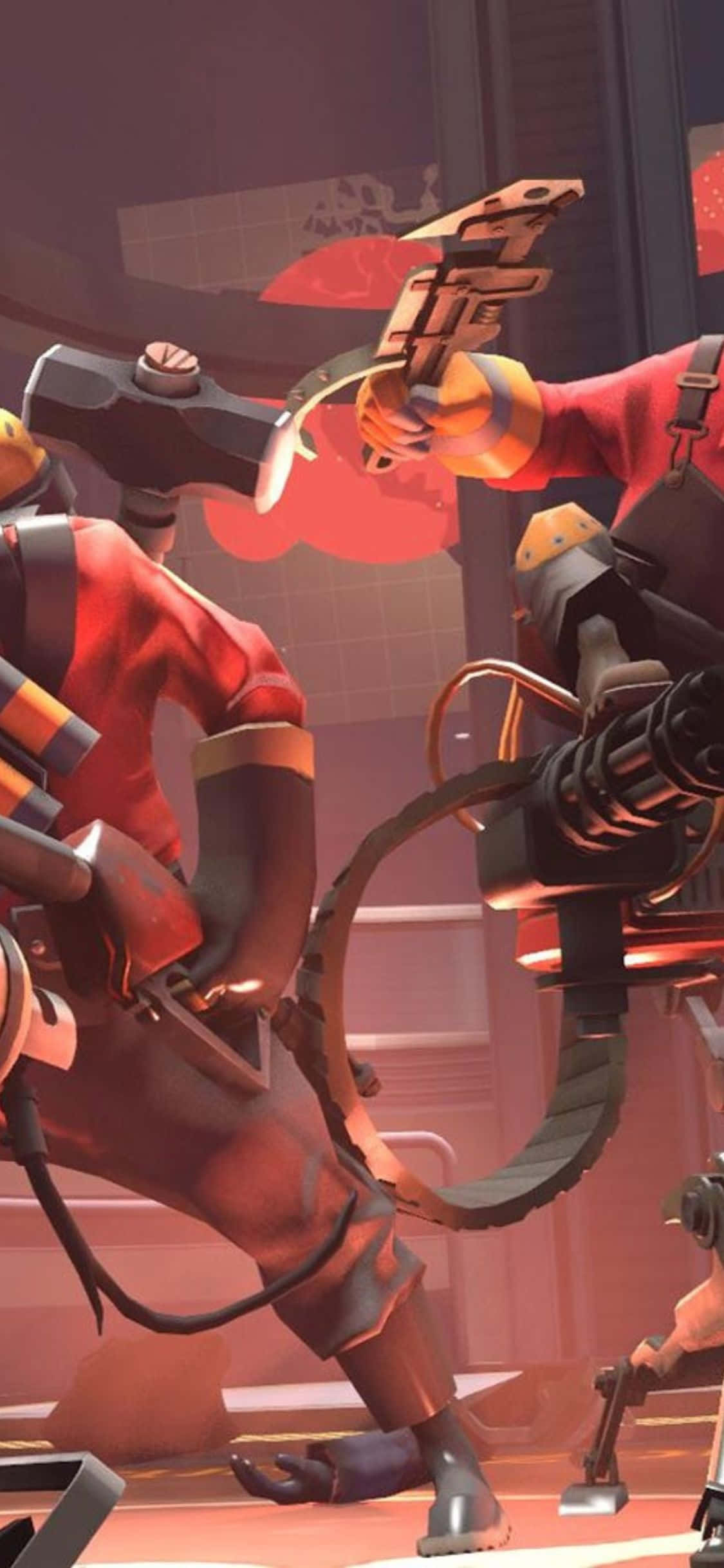 与 Apple 和 Valve 的 Team Fortress 2 一起装备 iPhone Xs 壁纸