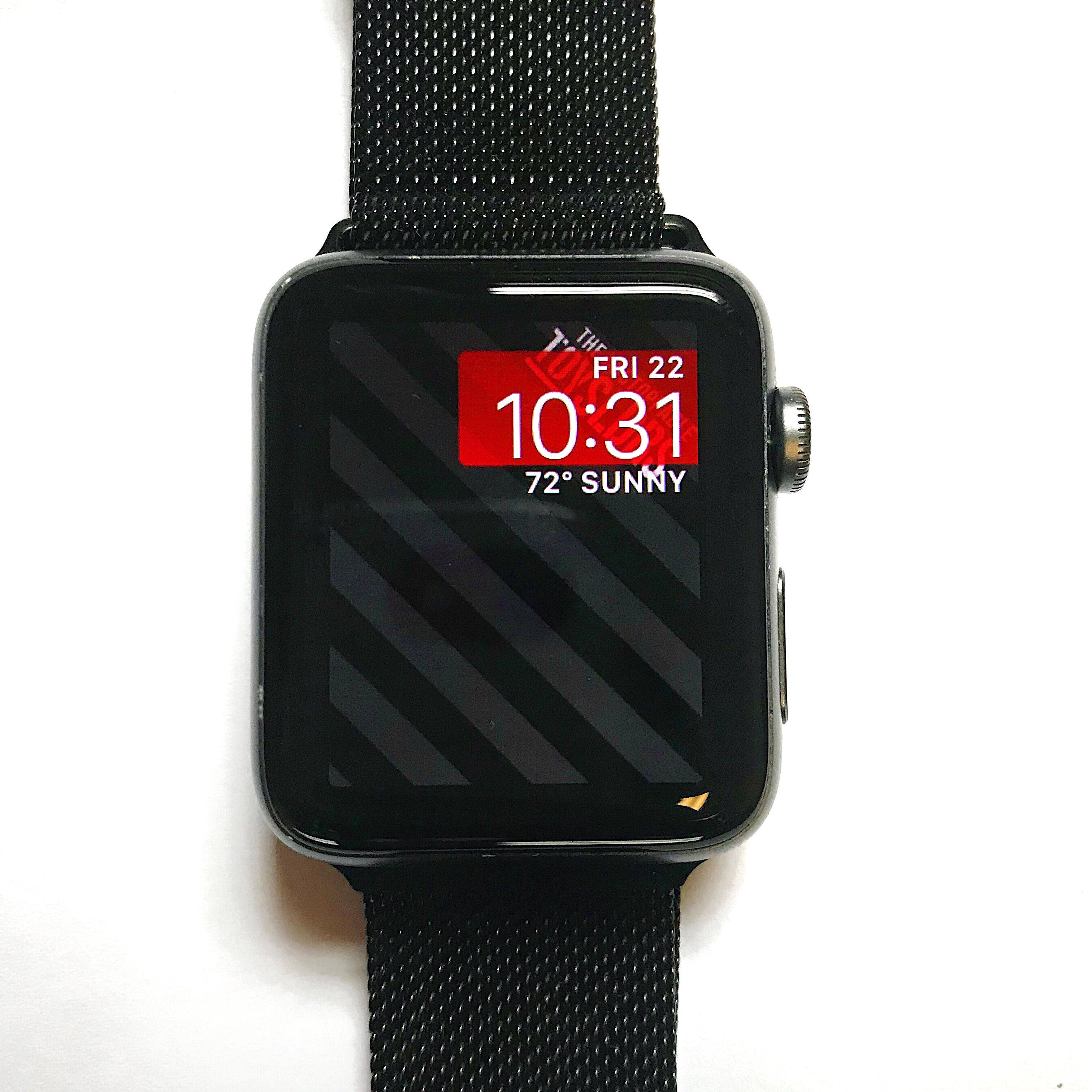 Apple Watch金属网状纹理 壁纸