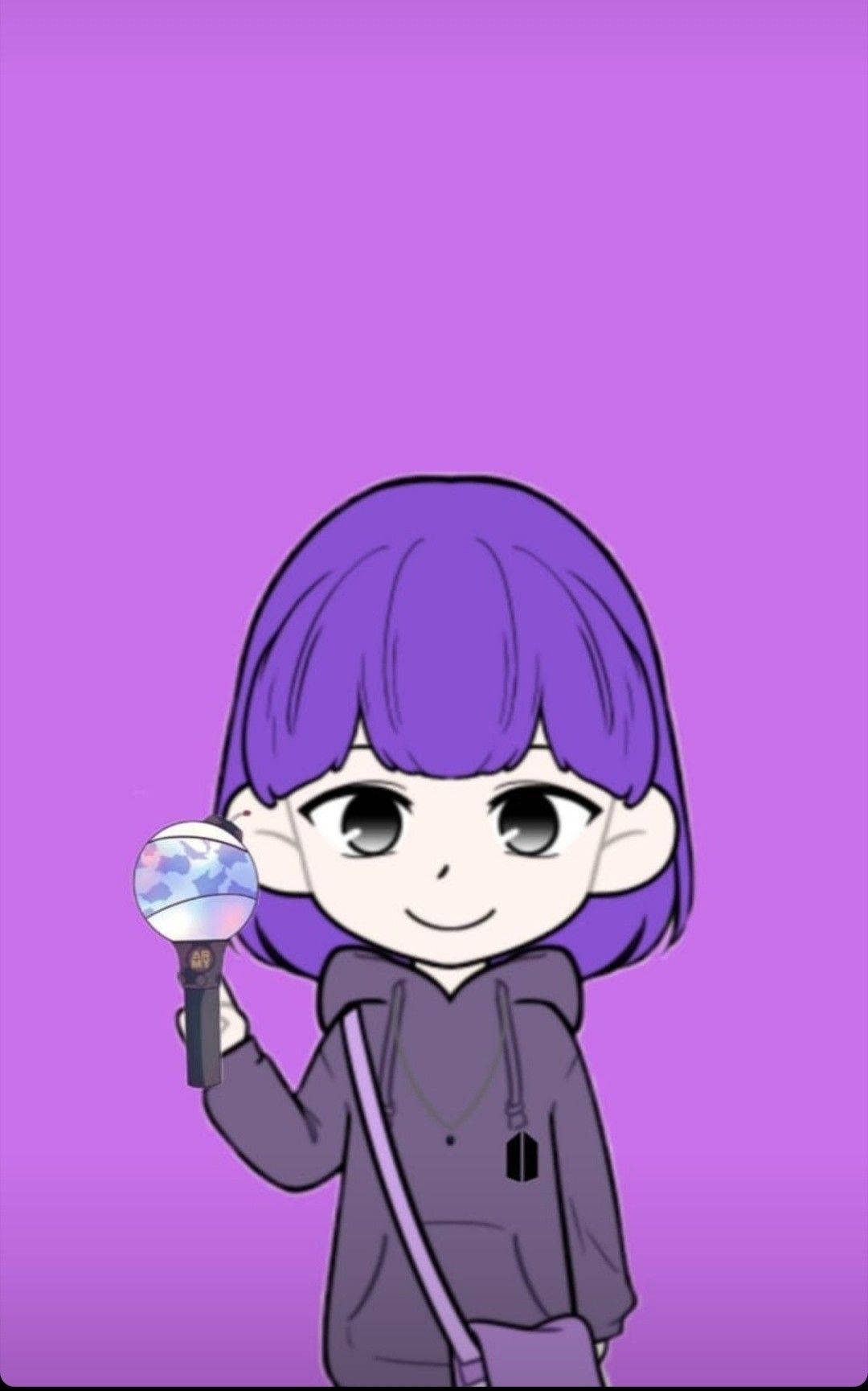 ARMY 女孩 可爱 iPhone 壁纸