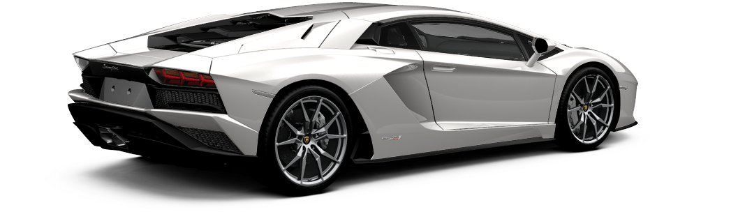 银色兰博基尼Aventador侧视图 壁纸