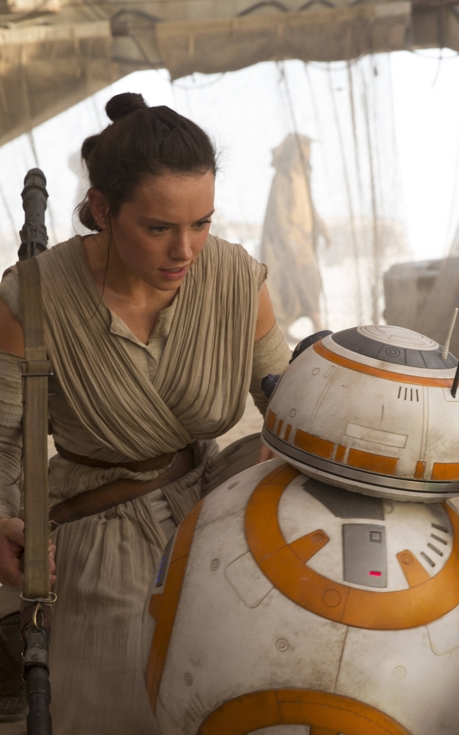 蕾伊与BB-8星球大战平板壁纸 壁纸