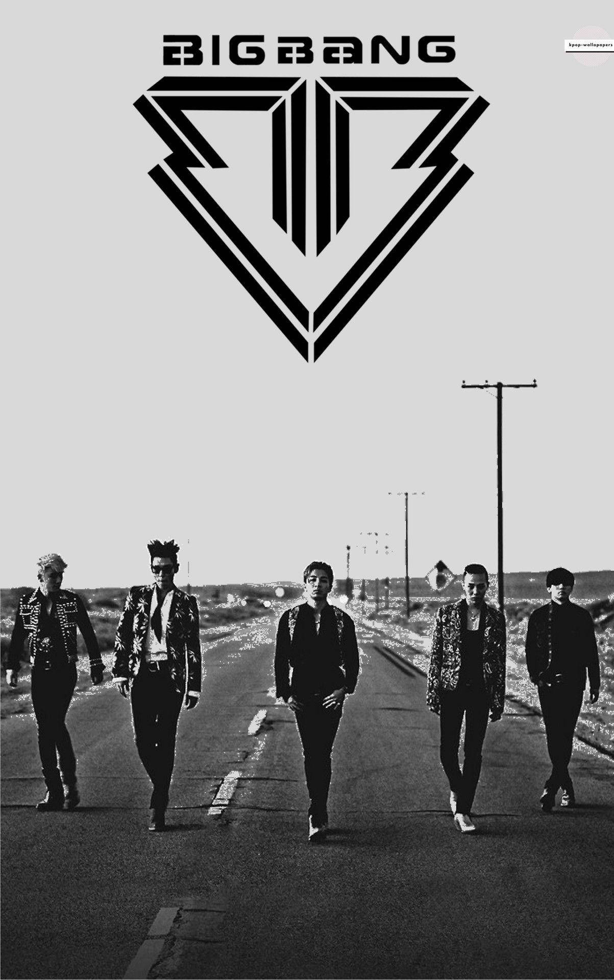 Bigbang 黑白海报 壁纸