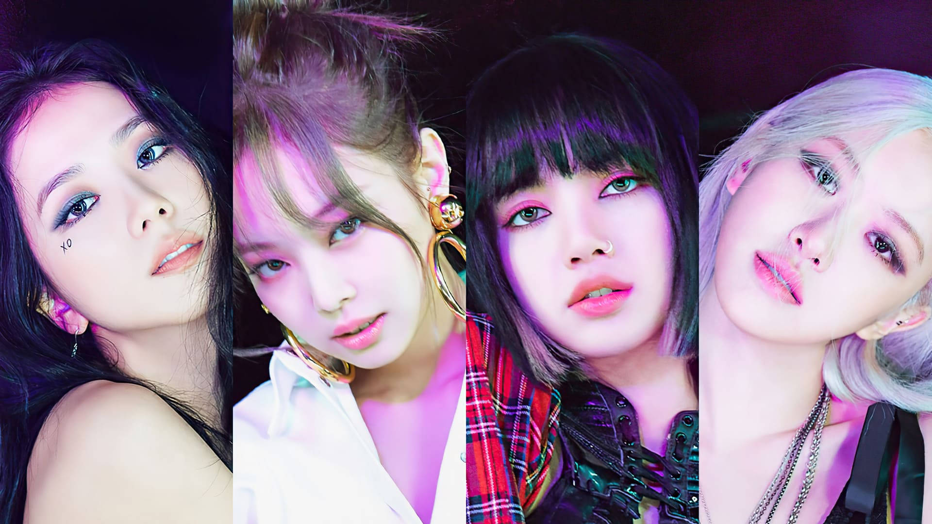 Blackpink桌面特写拼贴壁纸 壁纸