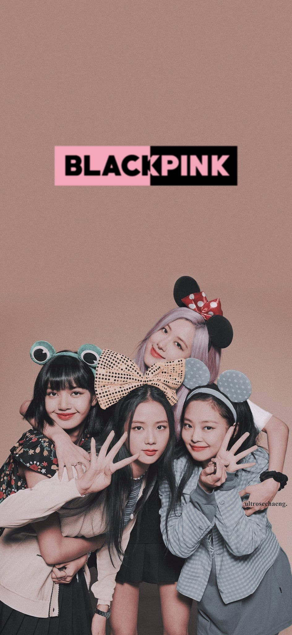 Blackpink 可爱头饰 壁纸