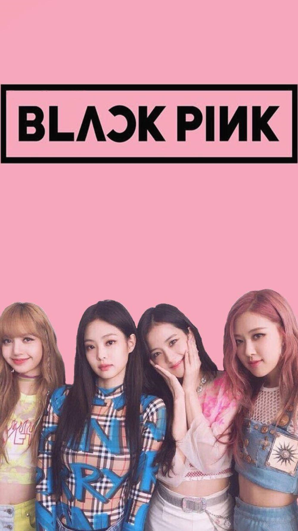 Blackpink可爱团体照 壁纸