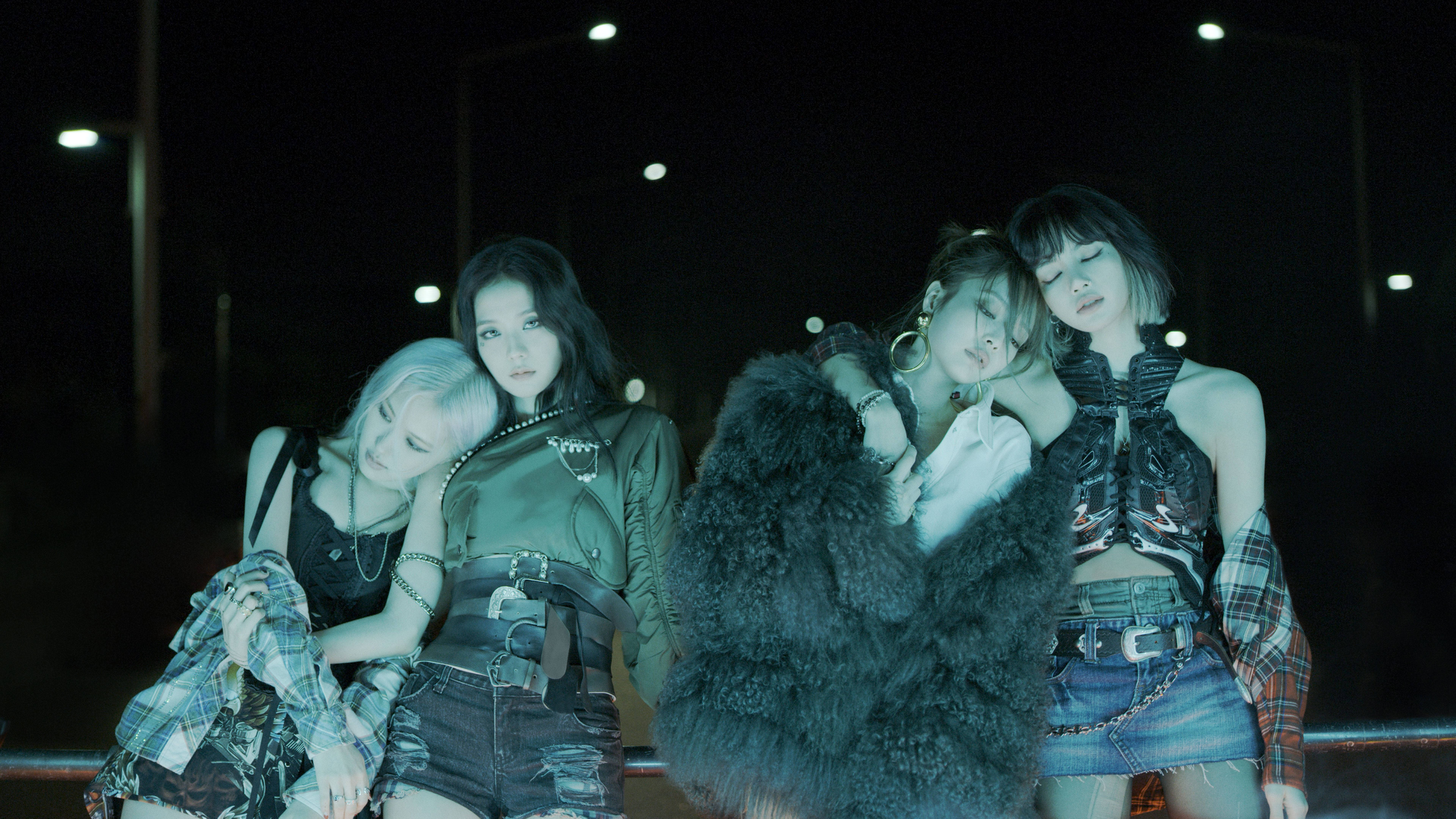 Blackpink暗黑穿搭桌面壁纸 壁纸