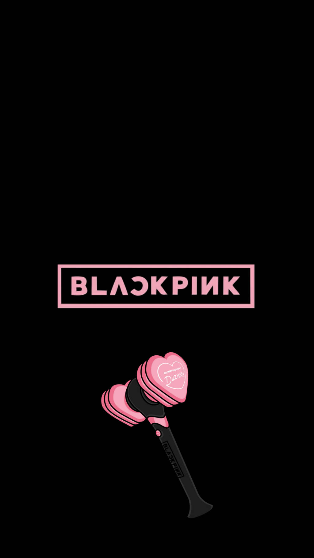 BLACKPINK标志与Biu Biu Bong 壁纸