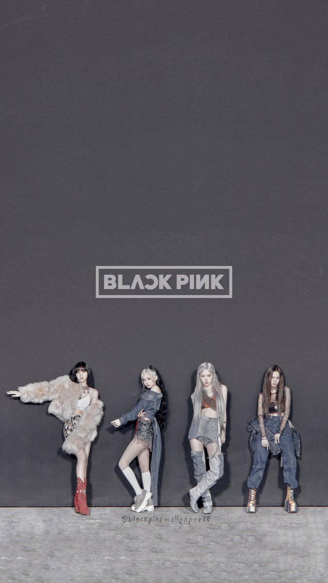 BLACKPINK灰色《How You Like That》标志 壁纸