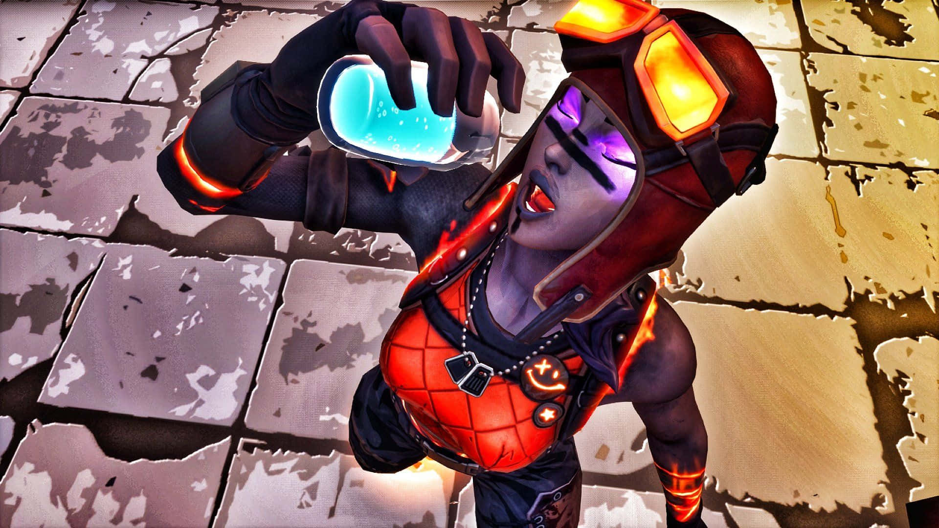 Blaze Fortnite 皮肤饮用Slurp果汁 壁纸