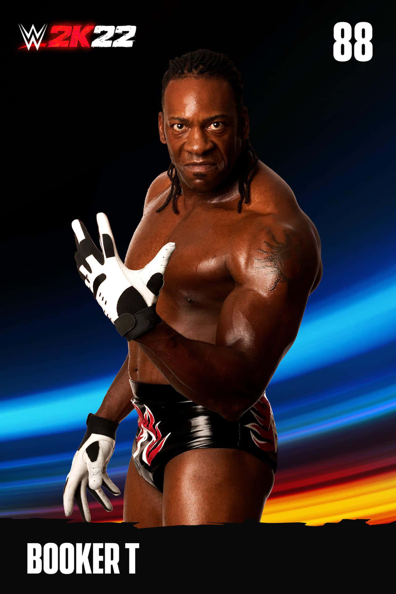 Booker T 在2022年WWE海报中 壁纸