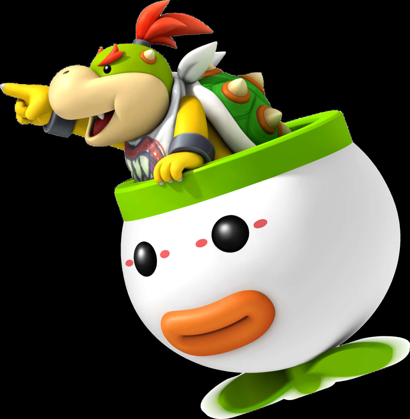 Bowser Jr. 在库巴小丑车中 壁纸